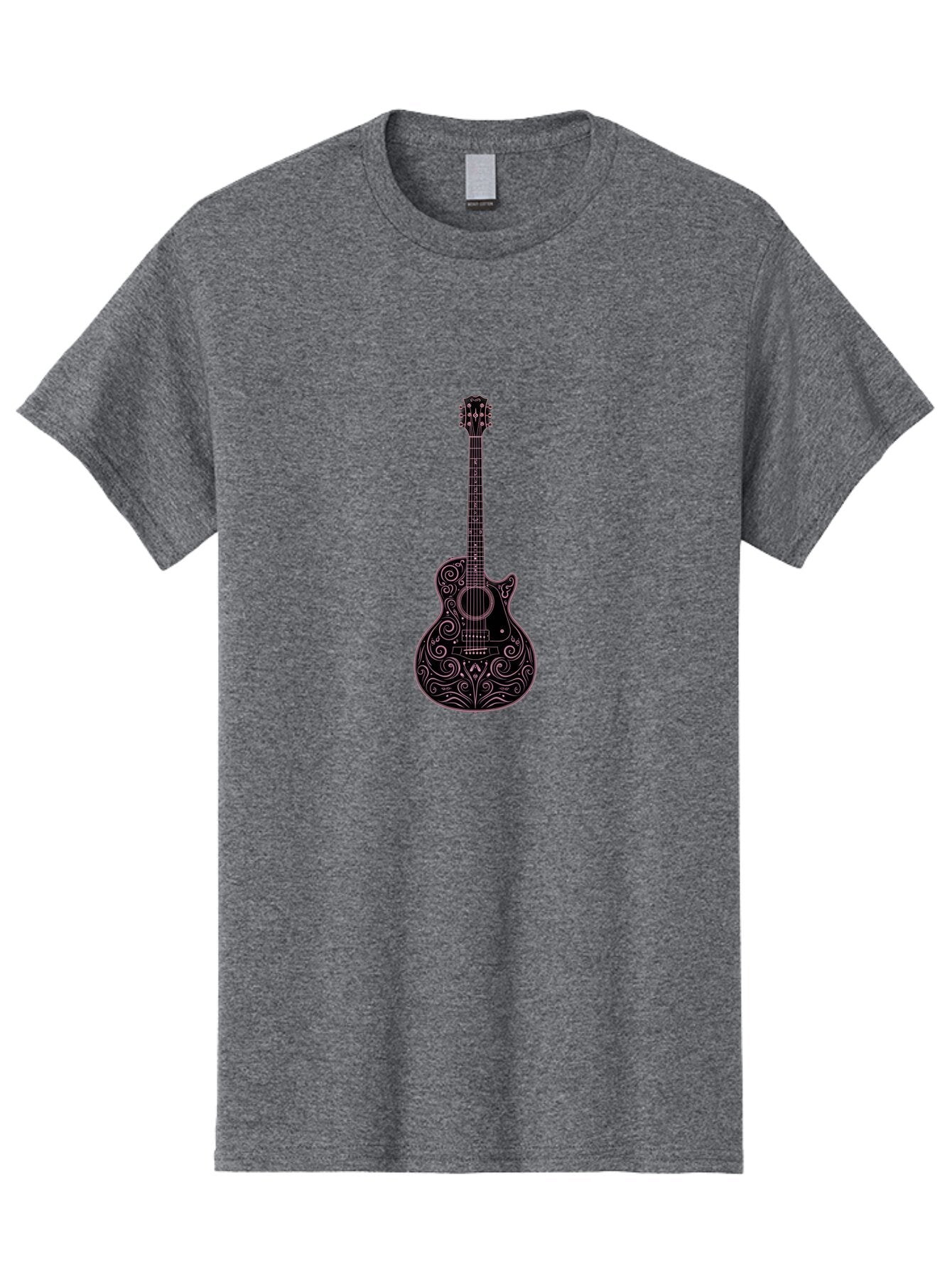 Ornate-Guitar-1 Men'S Graphic Tee, 100% Cotton, Comfortable Casual Summer Wear, Machine Washable, Vintage Camera, Old Camera, Antique Camera, Black Camera, Classic Photography, Photography Equipment, Nostalgic Device, Film Camera, Camera Art Bar234 11
