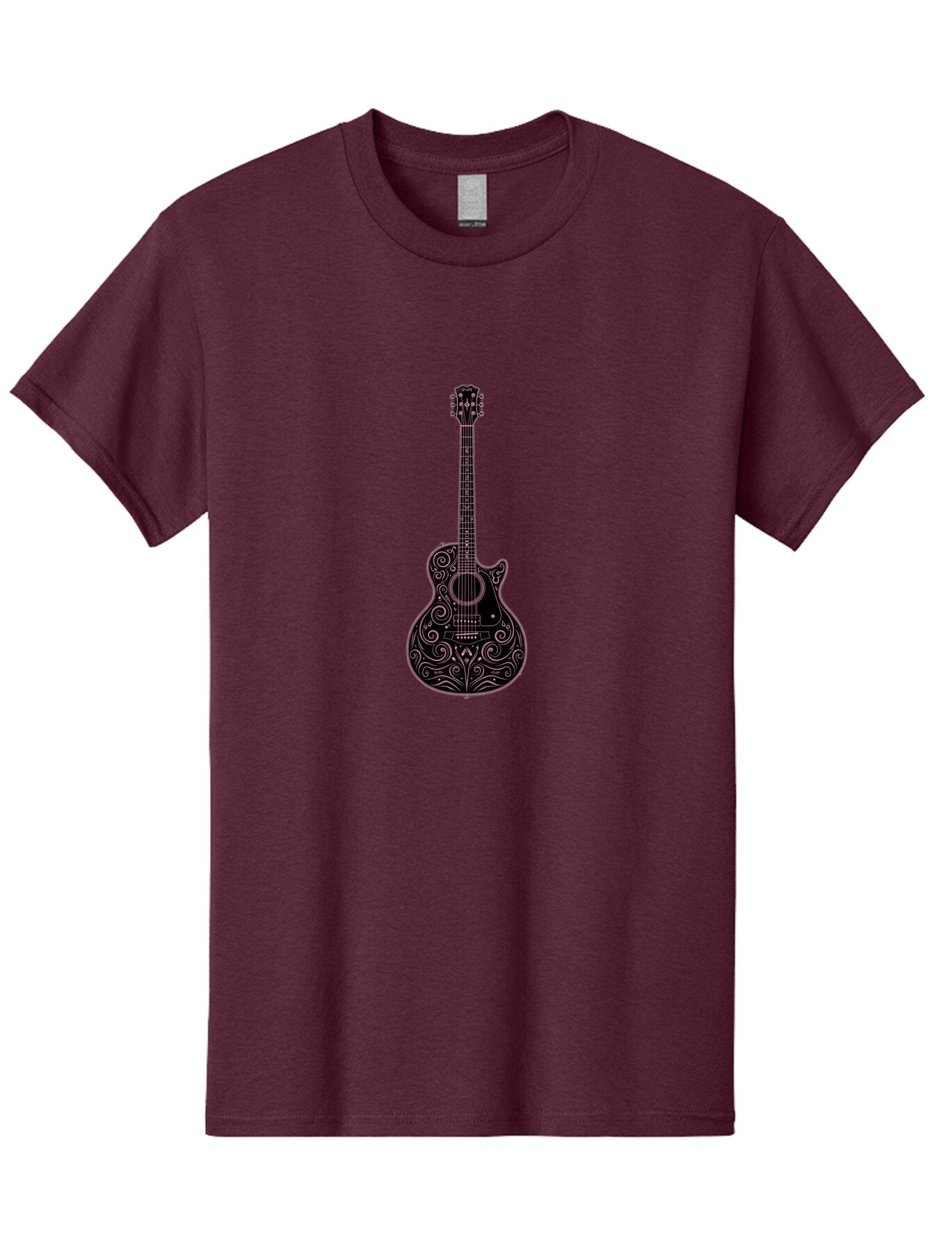 Ornate-Guitar-1 Men'S Graphic Tee, 100% Cotton, Comfortable Casual Summer Wear, Machine Washable, Vintage Camera, Old Camera, Antique Camera, Black Camera, Classic Photography, Photography Equipment, Nostalgic Device, Film Camera, Camera Art Bar234 5