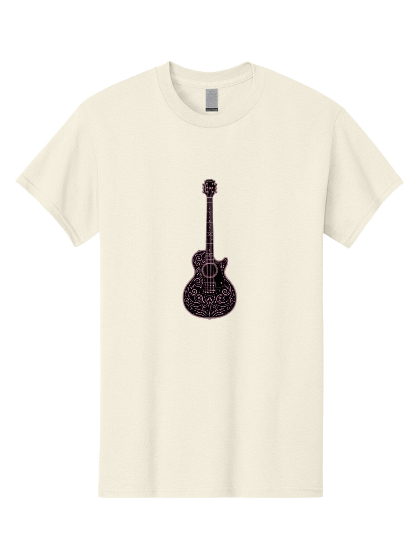 Ornate-Guitar-1 Men'S Graphic Tee, 100% Cotton, Comfortable Casual Summer Wear, Machine Washable, Vintage Camera, Old Camera, Antique Camera, Black Camera, Classic Photography, Photography Equipment, Nostalgic Device, Film Camera, Camera Art Bar234 6