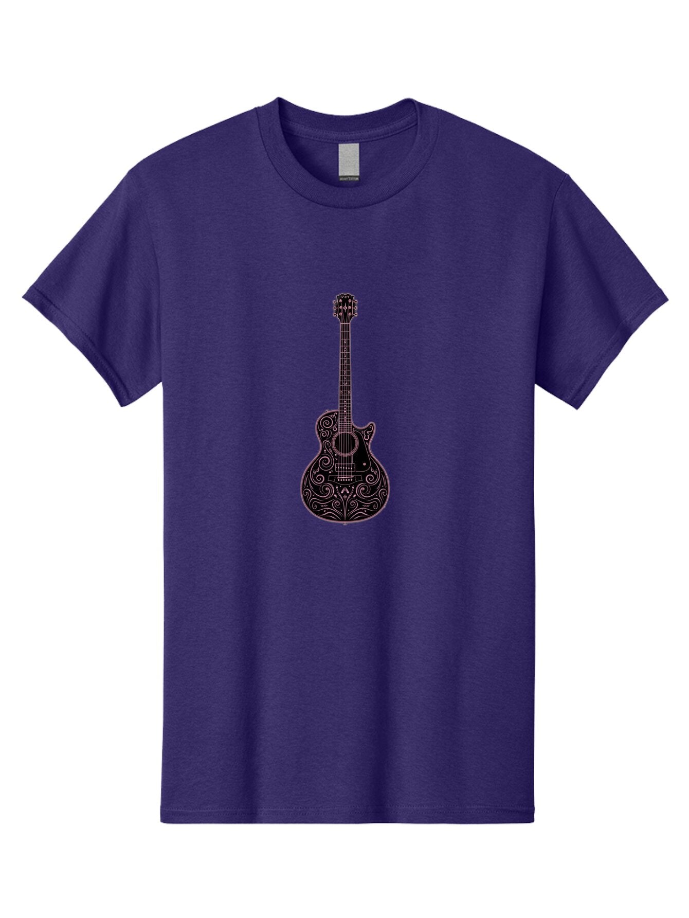 Ornate-Guitar-1 Men'S Graphic Tee, 100% Cotton, Comfortable Casual Summer Wear, Machine Washable, Vintage Camera, Old Camera, Antique Camera, Black Camera, Classic Photography, Photography Equipment, Nostalgic Device, Film Camera, Camera Art Bar234 9