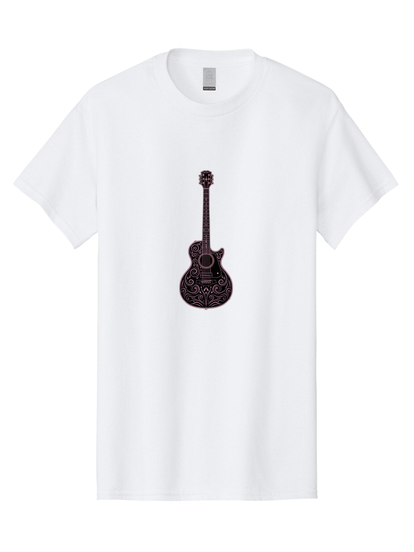 Ornate-Guitar-1 Men'S Graphic Tee, 100% Cotton, Comfortable Casual Summer Wear, Machine Washable, Vintage Camera, Old Camera, Antique Camera, Black Camera, Classic Photography, Photography Equipment, Nostalgic Device, Film Camera, Camera Art Bar234 8