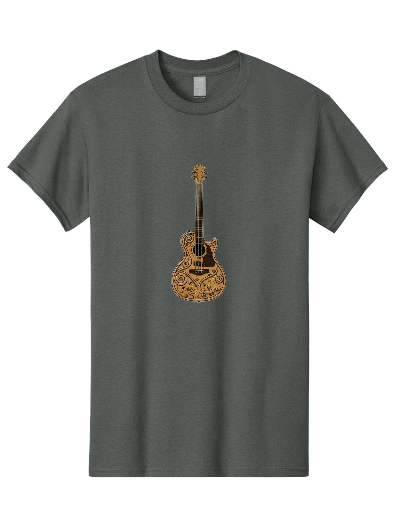 Ornate-Guitar Men'S Graphic Tee, 100% Cotton, Comfortable Casual Summer Wear, Machine Washable, Vintage Camera, Old Camera, Antique Camera, Black Camera, Classic Photography, Photography Equipment, Nostalgic Device, Film Camera, Camera Art Bar235 11