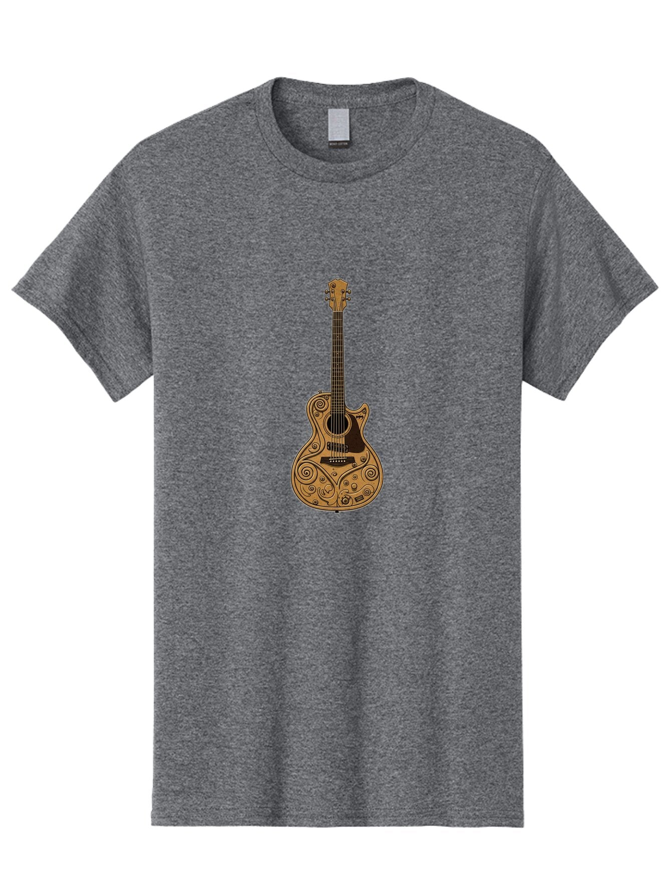 Ornate-Guitar Men'S Graphic Tee, 100% Cotton, Comfortable Casual Summer Wear, Machine Washable, Vintage Camera, Old Camera, Antique Camera, Black Camera, Classic Photography, Photography Equipment, Nostalgic Device, Film Camera, Camera Art Bar235 15
