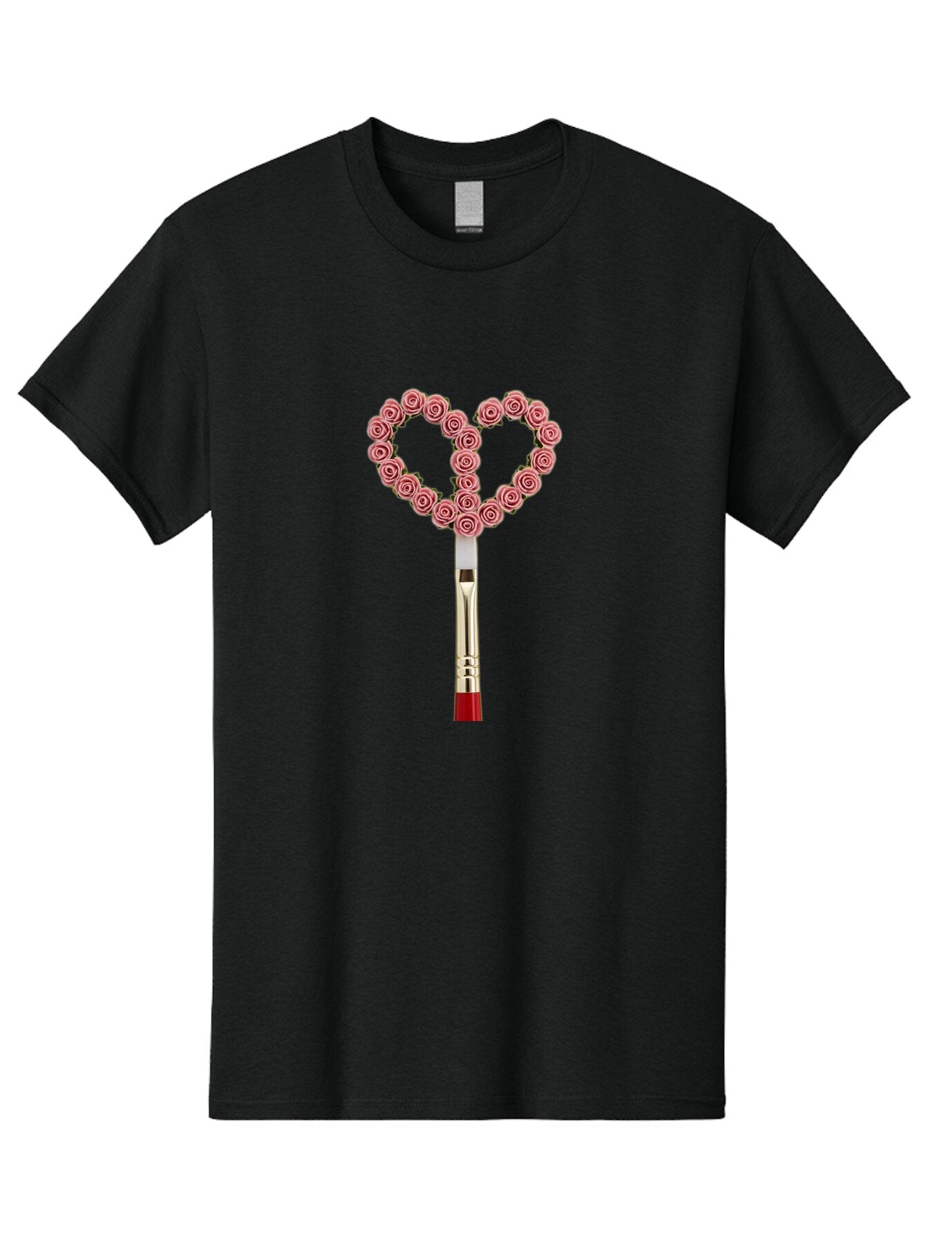 Paintbrush-With-Roses Men'S Graphic Tee, 100% Cotton, Comfortable Casual Summer Wear, Machine Washable, Vintage Camera, Old Camera, Antique Camera, Black Camera, Classic Photography, Photography Equipment, Nostalgic Device, Film Camera, Bar238 12