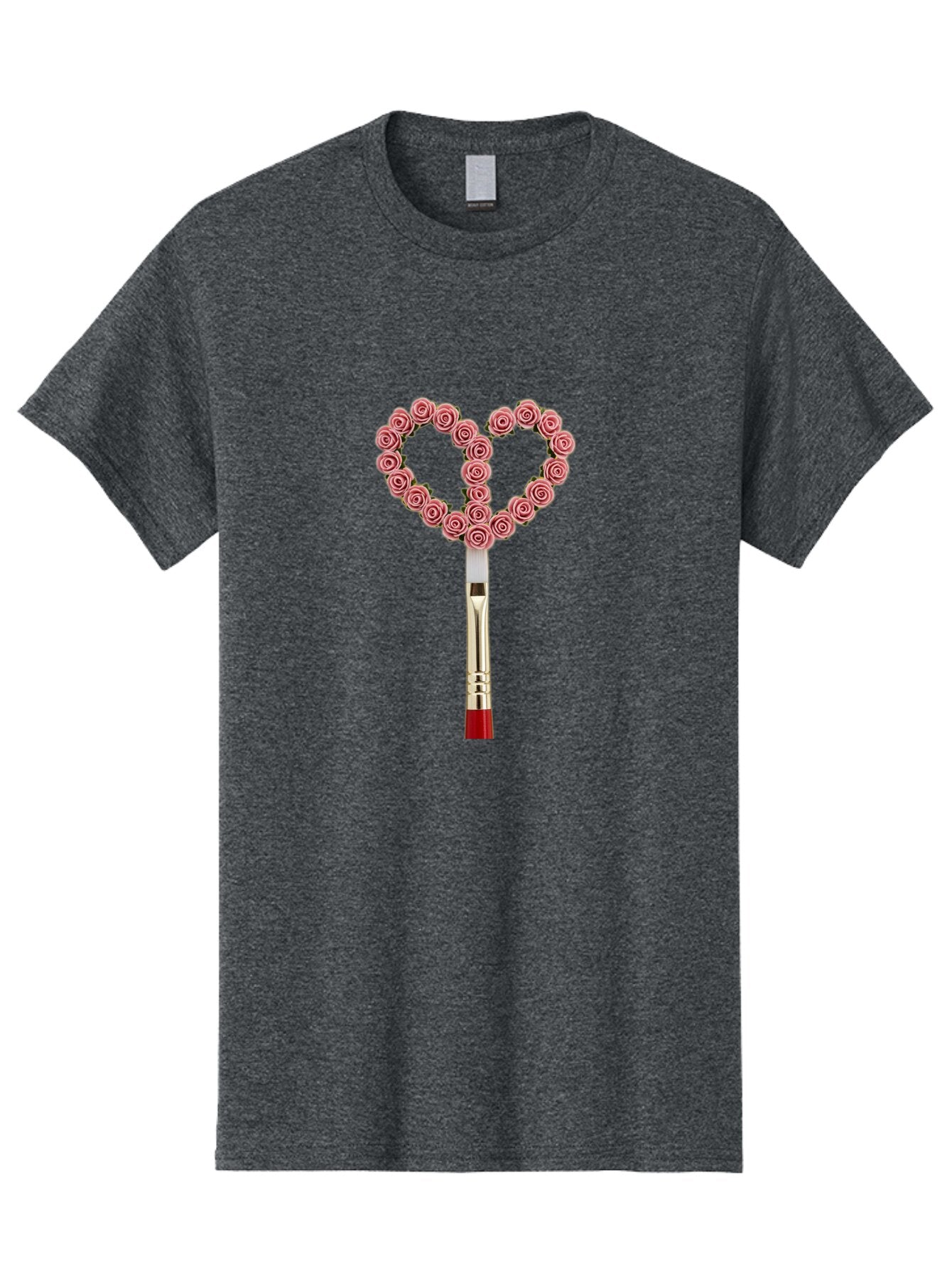 Paintbrush-With-Roses Men'S Graphic Tee, 100% Cotton, Comfortable Casual Summer Wear, Machine Washable, Vintage Camera, Old Camera, Antique Camera, Black Camera, Classic Photography, Photography Equipment, Nostalgic Device, Film Camera, Bar238 6