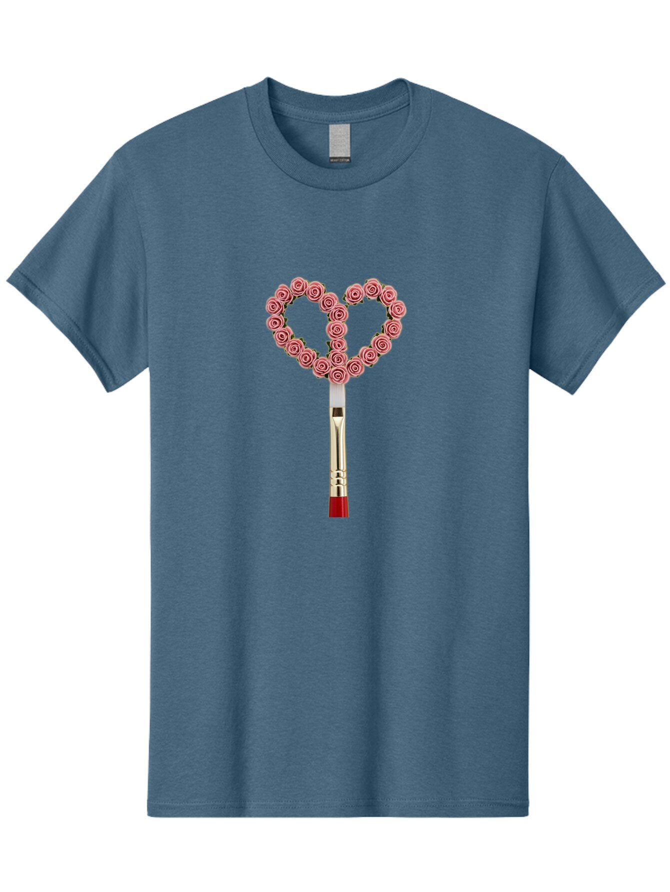 Paintbrush-With-Roses Men'S Graphic Tee, 100% Cotton, Comfortable Casual Summer Wear, Machine Washable, Vintage Camera, Old Camera, Antique Camera, Black Camera, Classic Photography, Photography Equipment, Nostalgic Device, Film Camera, Bar238 3