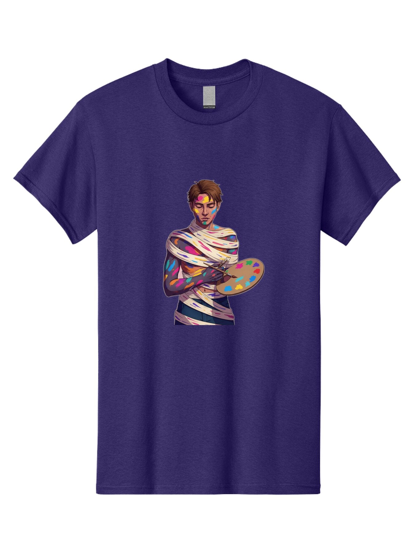 Painter-With-Paint-Splatter Men'S Graphic Tee, 100% Cotton, Comfortable Casual Summer Wear, Machine Washable, Vintage Camera, Old Camera, Antique Camera, Black Camera, Classic Photography, Photography Equipment, Nostalgic Device, Film Camera, Bar239 13