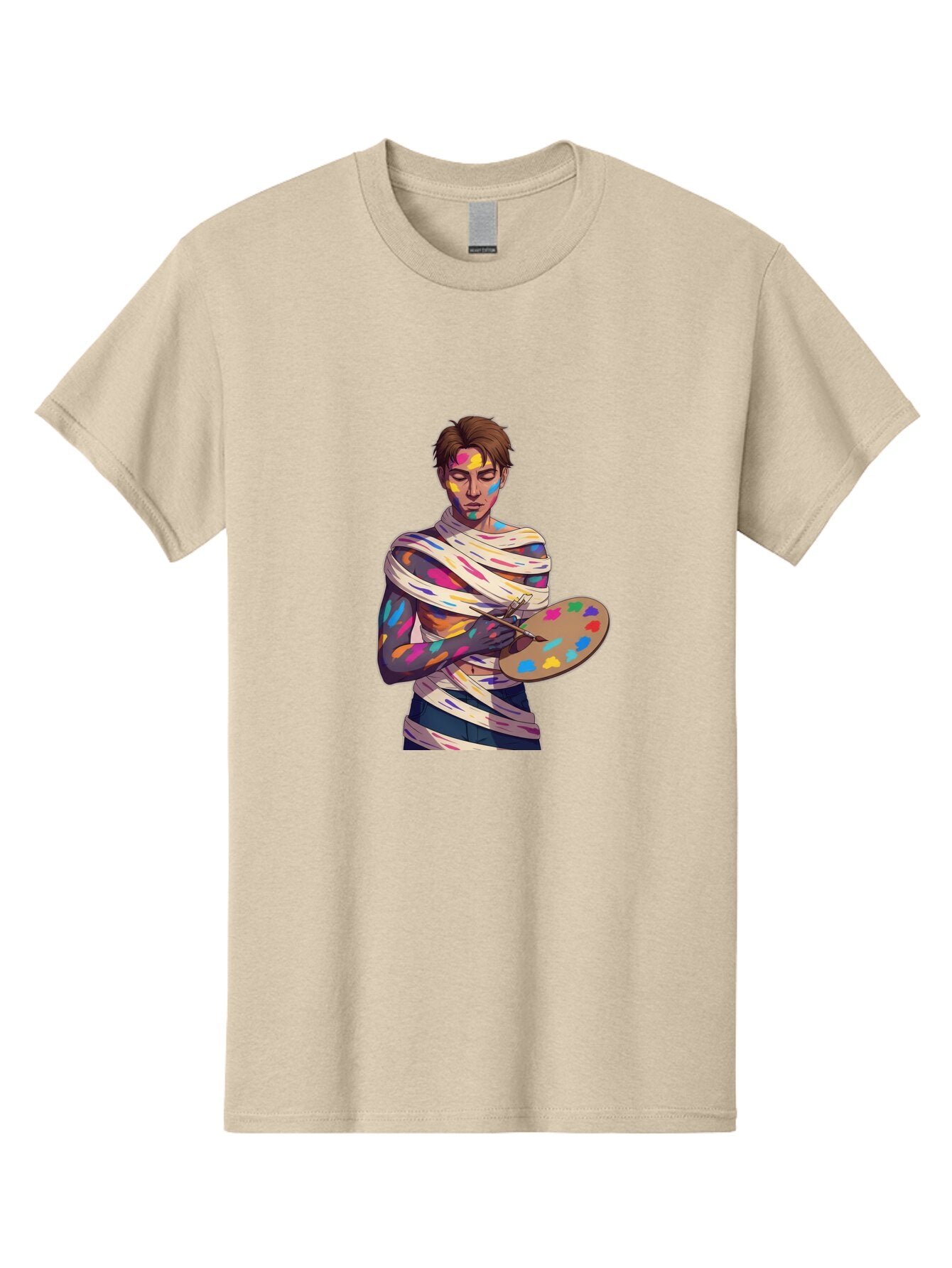 Painter-With-Paint-Splatter Men'S Graphic Tee, 100% Cotton, Comfortable Casual Summer Wear, Machine Washable, Vintage Camera, Old Camera, Antique Camera, Black Camera, Classic Photography, Photography Equipment, Nostalgic Device, Film Camera, Bar239