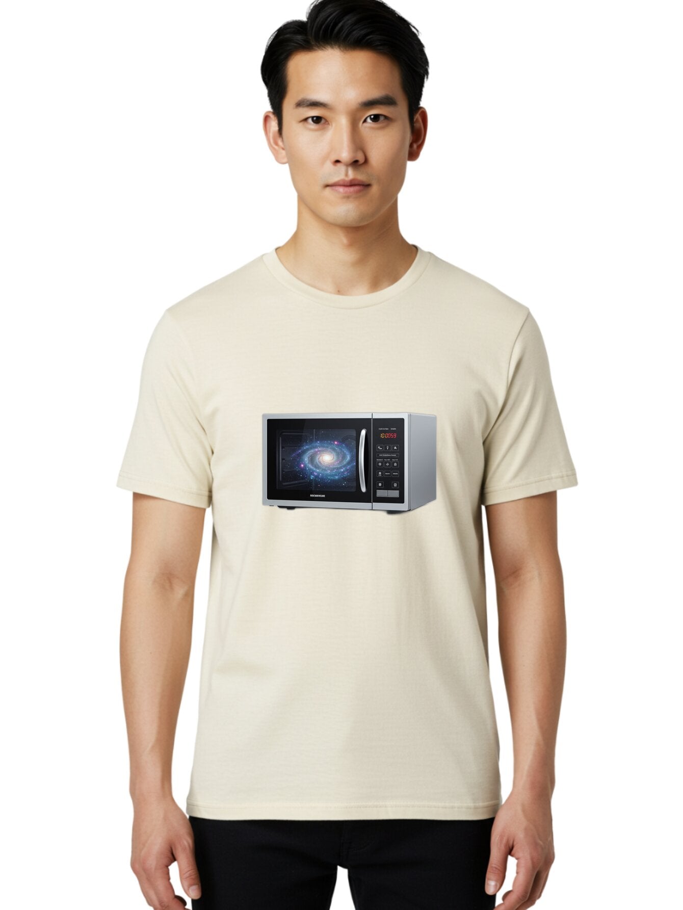 Panasonic-Microwave Men'S Graphic Tee, 100% Cotton, Comfortable Casual Summer Wear, Machine Washable, Vintage Camera, Old Camera, Antique Camera, Black Camera, Classic Photography, Photography Equipment, Nostalgic Device, Film Camera, Bar241 20