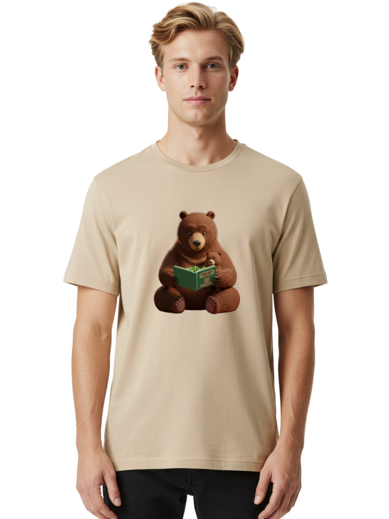 Papa-Bear-And-Little-Bear-Reading Men'S Graphic Tee, 100% Cotton, Comfortable Casual Summer Wear, Machine Washable, Vintage Camera, Old Camera, Antique Camera, Black Camera, Classic Photography, Photography Equipment, Nostalgic Device, Bar242 19