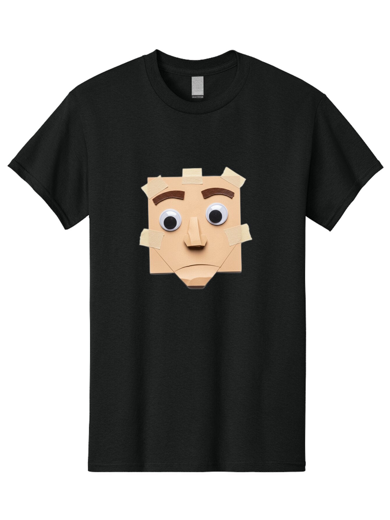 Paper-Bag-Face Men'S Graphic Tee, 100% Cotton, Comfortable Casual Summer Wear, Machine Washable, Vintage Camera, Old Camera, Antique Camera, Black Camera, Classic Photography, Photography Equipment, Nostalgic Device, Film Camera, Camera Art Bar243 2