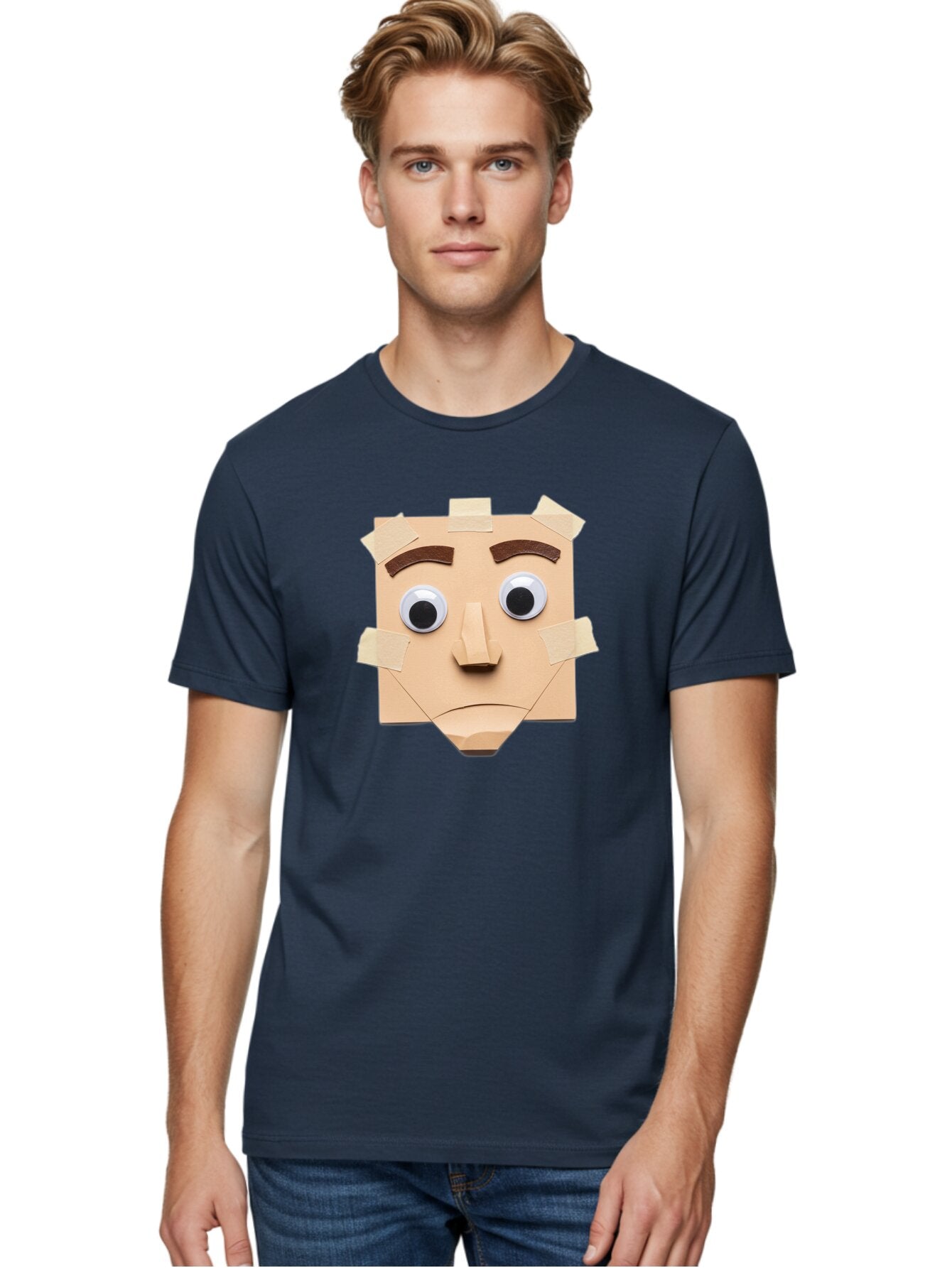 Paper-Bag-Face Men'S Graphic Tee, 100% Cotton, Comfortable Casual Summer Wear, Machine Washable, Vintage Camera, Old Camera, Antique Camera, Black Camera, Classic Photography, Photography Equipment, Nostalgic Device, Film Camera, Camera Art Bar243 26