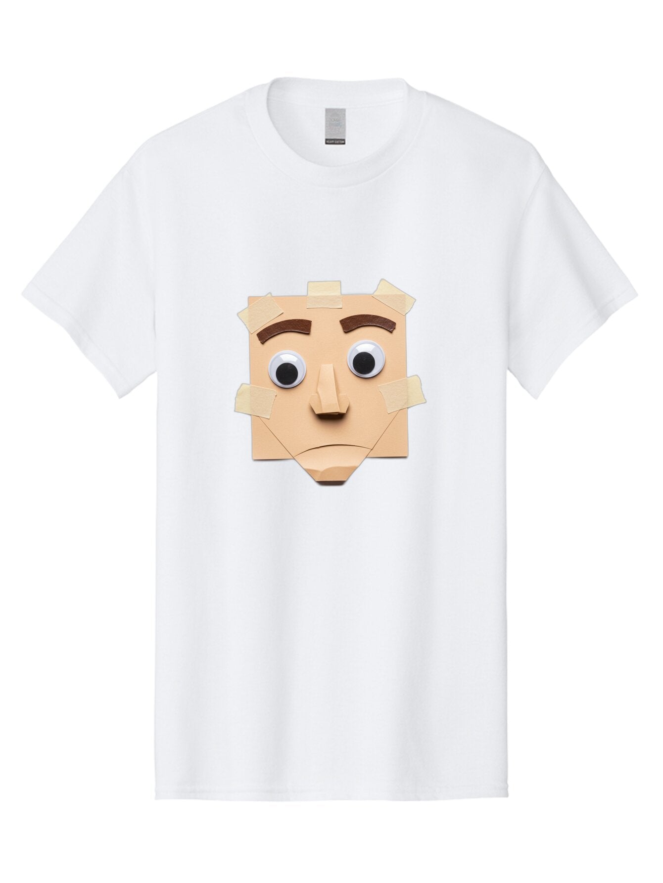 Paper-Bag-Face Men'S Graphic Tee, 100% Cotton, Comfortable Casual Summer Wear, Machine Washable, Vintage Camera, Old Camera, Antique Camera, Black Camera, Classic Photography, Photography Equipment, Nostalgic Device, Film Camera, Camera Art Bar243 15