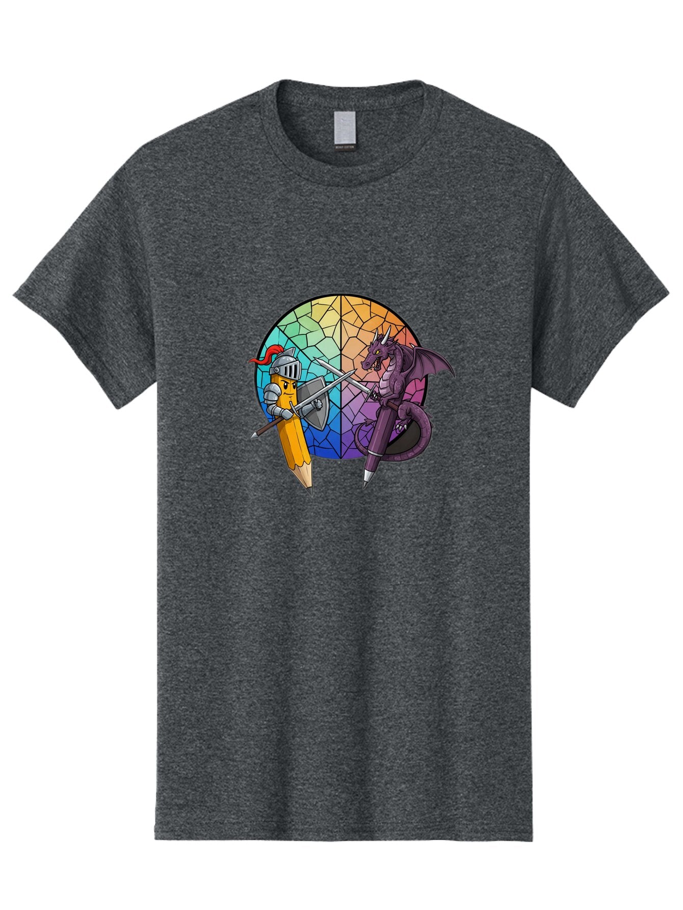 Pencil-Knight-Fighting-Dragon-Pencil Men'S Graphic Tee, 100% Cotton, Comfortable Casual Summer Wear, Machine Washable, Vintage Camera, Old Camera, Antique Camera, Black Camera, Classic Photography, Photography Equipment, Nostalgic Device, Bar251 14