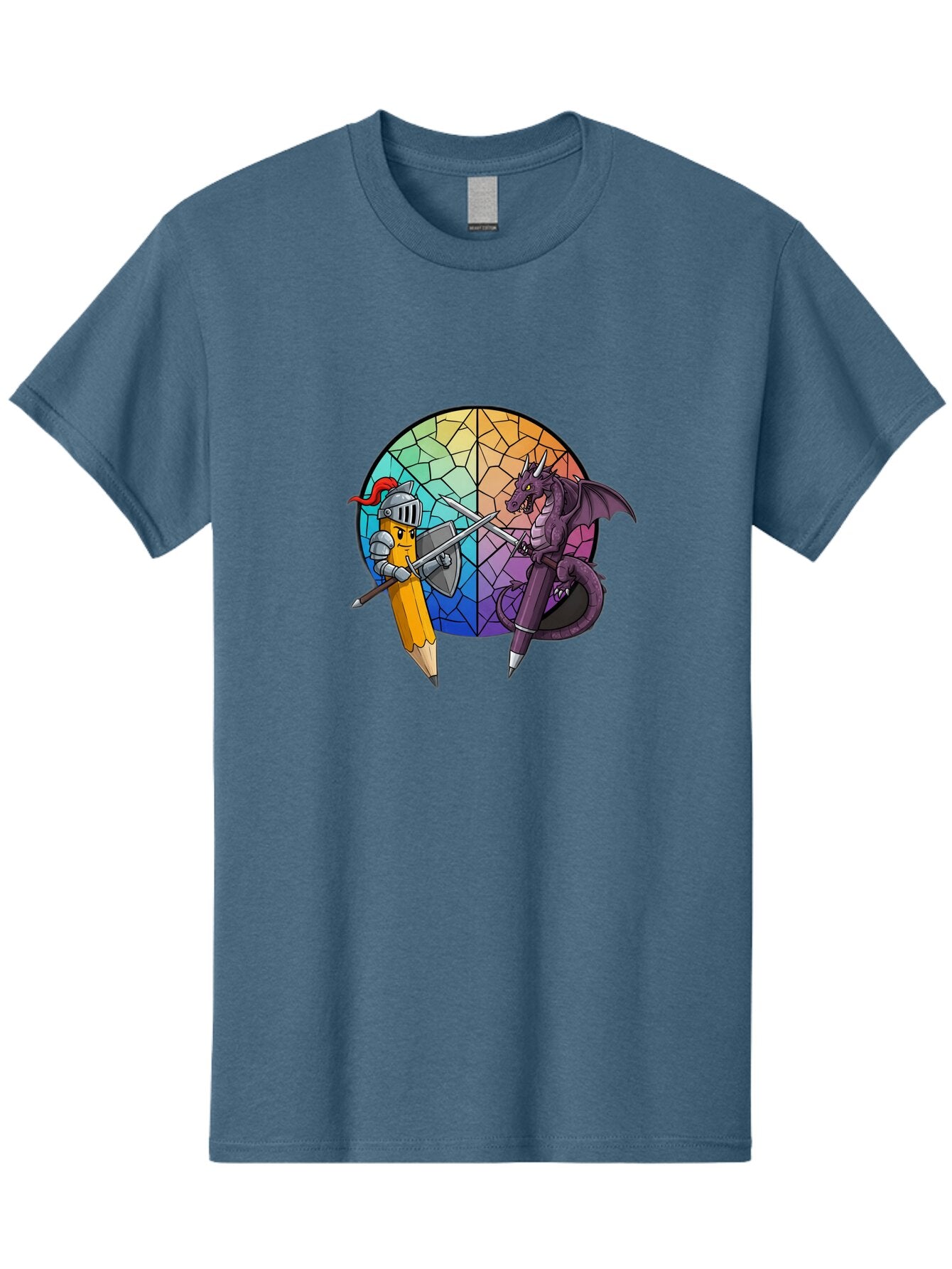 Pencil-Knight-Fighting-Dragon-Pencil Men'S Graphic Tee, 100% Cotton, Comfortable Casual Summer Wear, Machine Washable, Vintage Camera, Old Camera, Antique Camera, Black Camera, Classic Photography, Photography Equipment, Nostalgic Device, Bar251 3