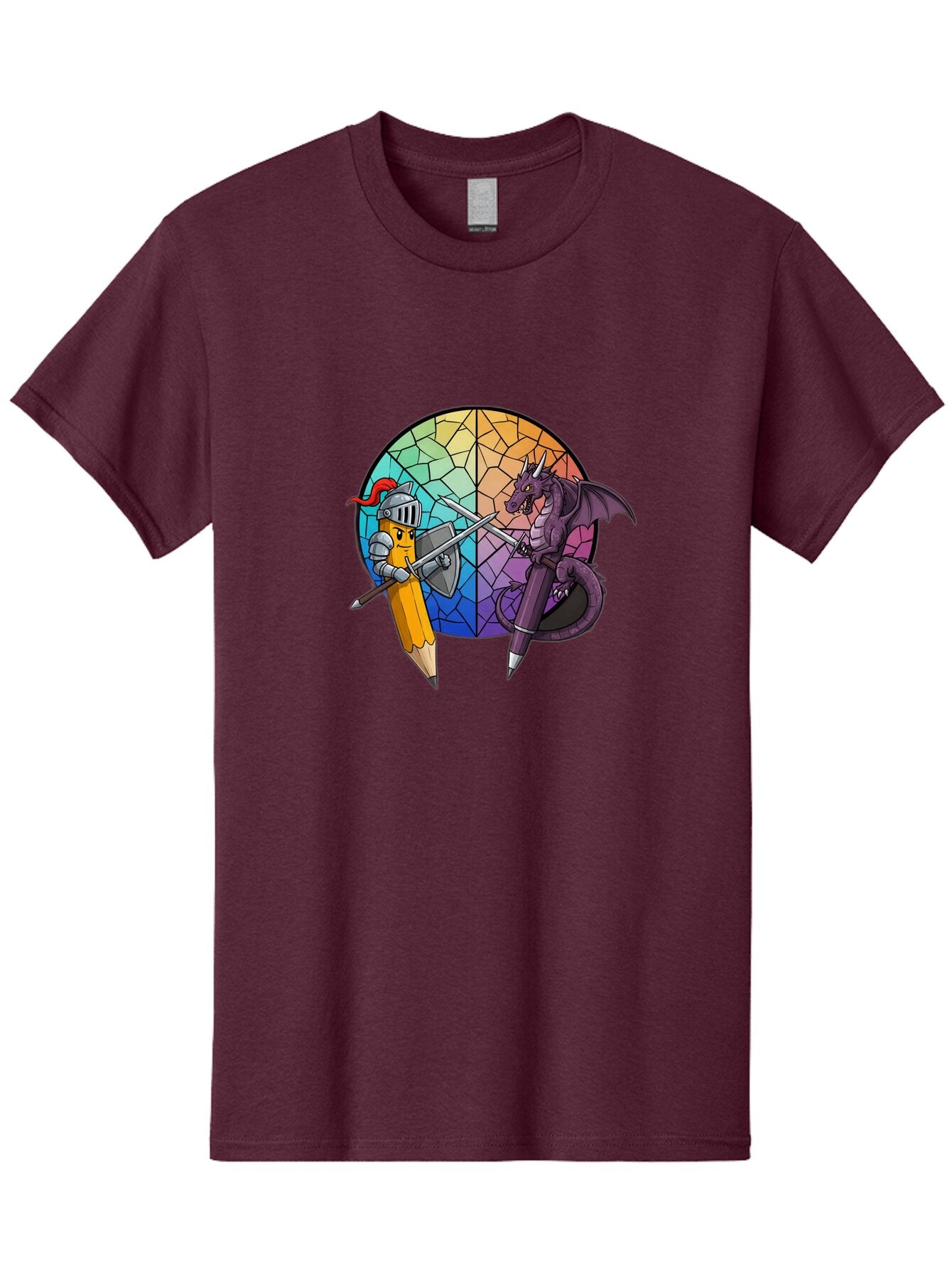 Pencil-Knight-Fighting-Dragon-Pencil Men'S Graphic Tee, 100% Cotton, Comfortable Casual Summer Wear, Machine Washable, Vintage Camera, Old Camera, Antique Camera, Black Camera, Classic Photography, Photography Equipment, Nostalgic Device, Bar251 8