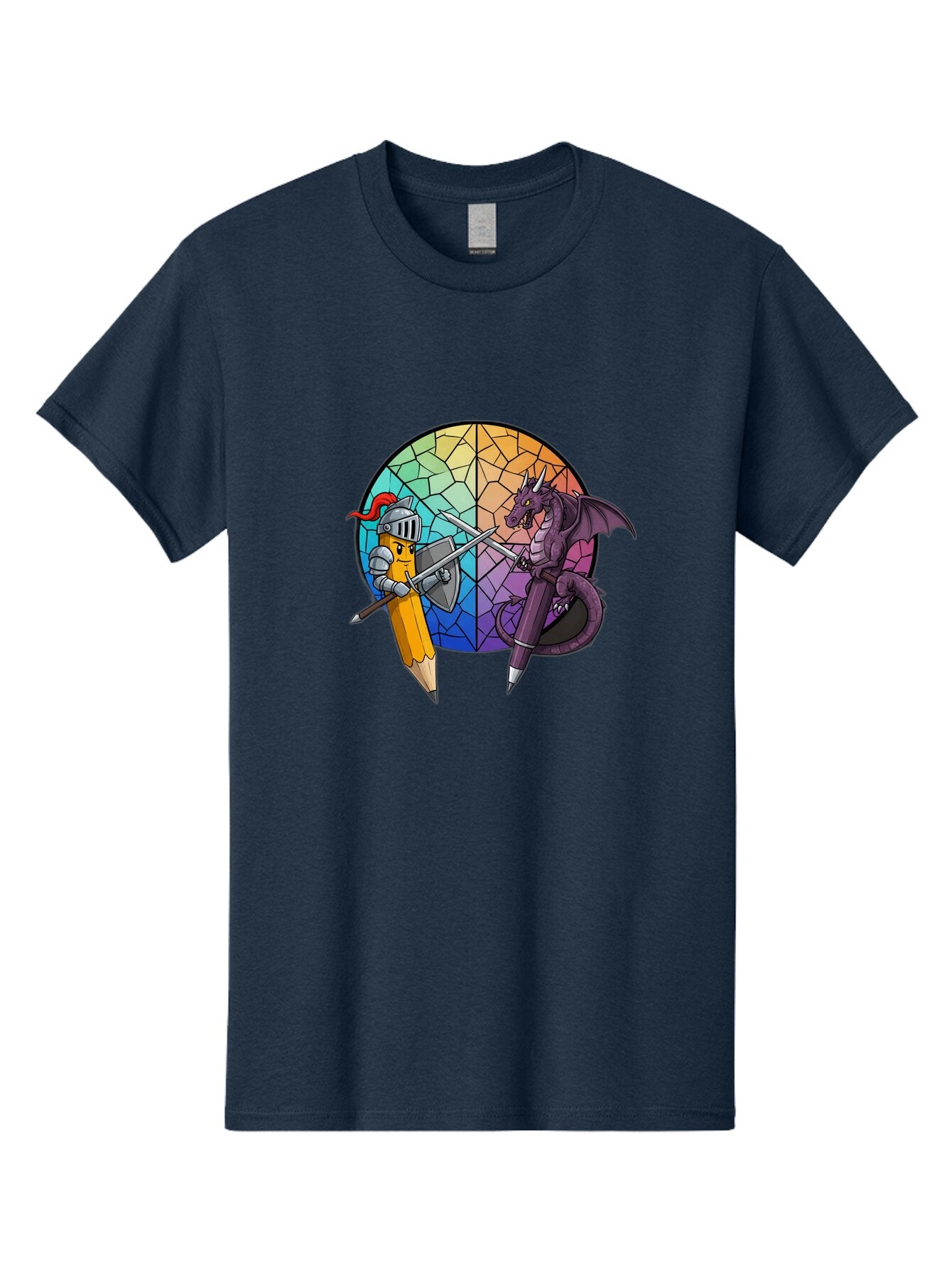 Pencil-Knight-Fighting-Dragon-Pencil Men'S Graphic Tee, 100% Cotton, Comfortable Casual Summer Wear, Machine Washable, Vintage Camera, Old Camera, Antique Camera, Black Camera, Classic Photography, Photography Equipment, Nostalgic Device, Bar251 5
