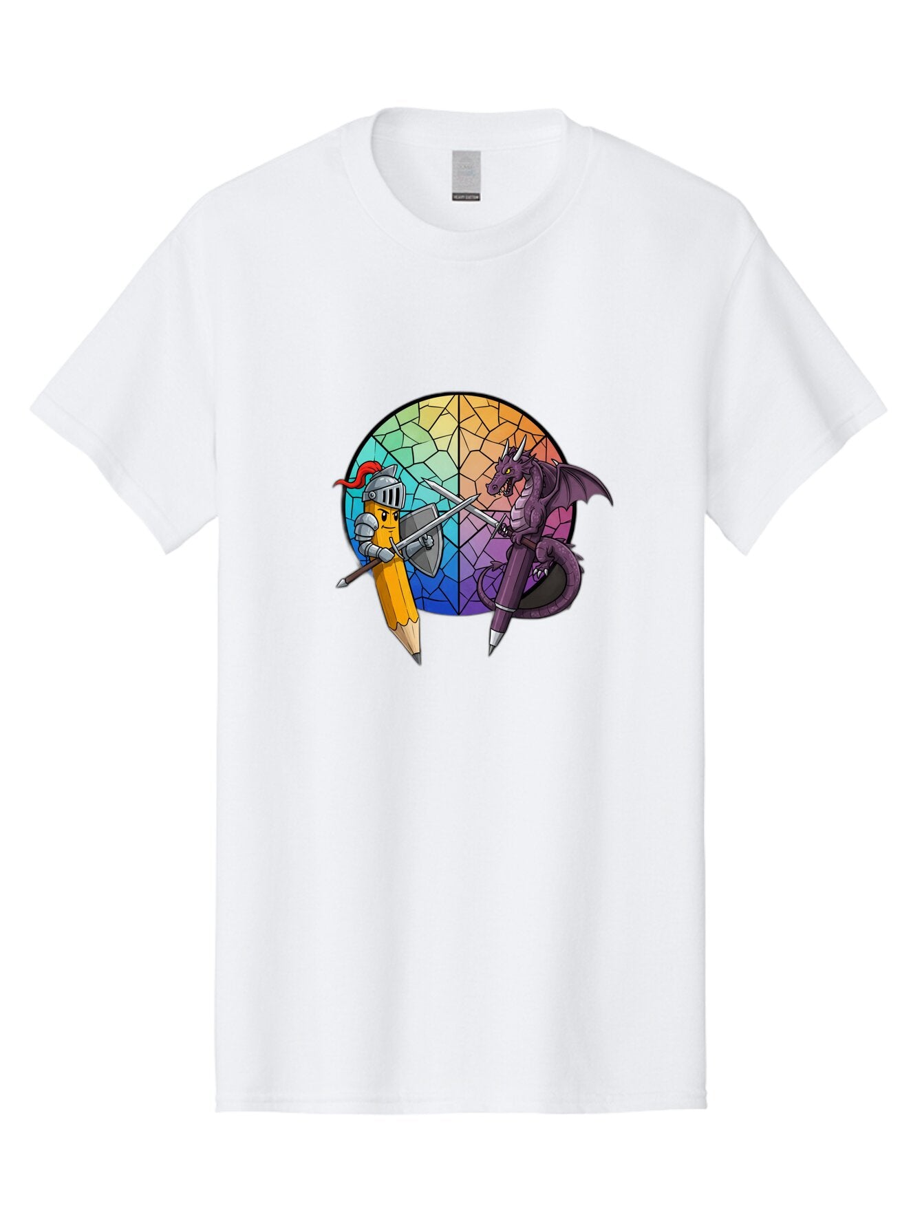 Pencil-Knight-Fighting-Dragon-Pencil Men'S Graphic Tee, 100% Cotton, Comfortable Casual Summer Wear, Machine Washable, Vintage Camera, Old Camera, Antique Camera, Black Camera, Classic Photography, Photography Equipment, Nostalgic Device, Bar251 4
