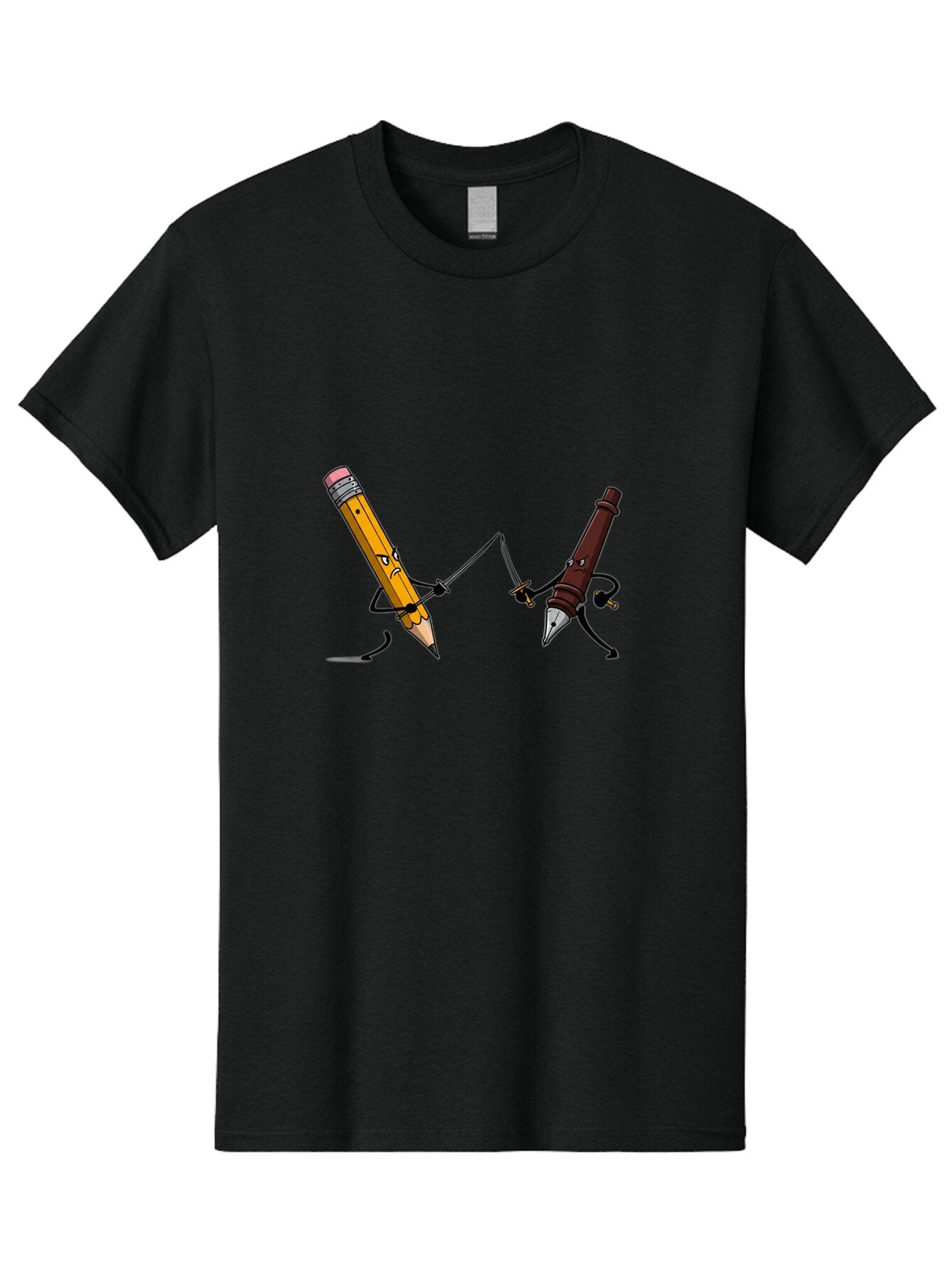 Pencil-Vs-Pen Men'S Graphic Tee, 100% Cotton, Comfortable Casual Summer Wear, Machine Washable, Vintage Camera, Old Camera, Antique Camera, Black Camera, Classic Photography, Photography Equipment, Nostalgic Device, Film Camera, Camera Art Bar253 10