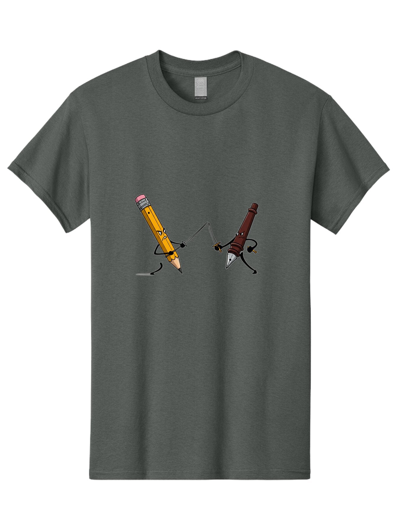 Pencil-Vs-Pen Men'S Graphic Tee, 100% Cotton, Comfortable Casual Summer Wear, Machine Washable, Vintage Camera, Old Camera, Antique Camera, Black Camera, Classic Photography, Photography Equipment, Nostalgic Device, Film Camera, Camera Art Bar253 5