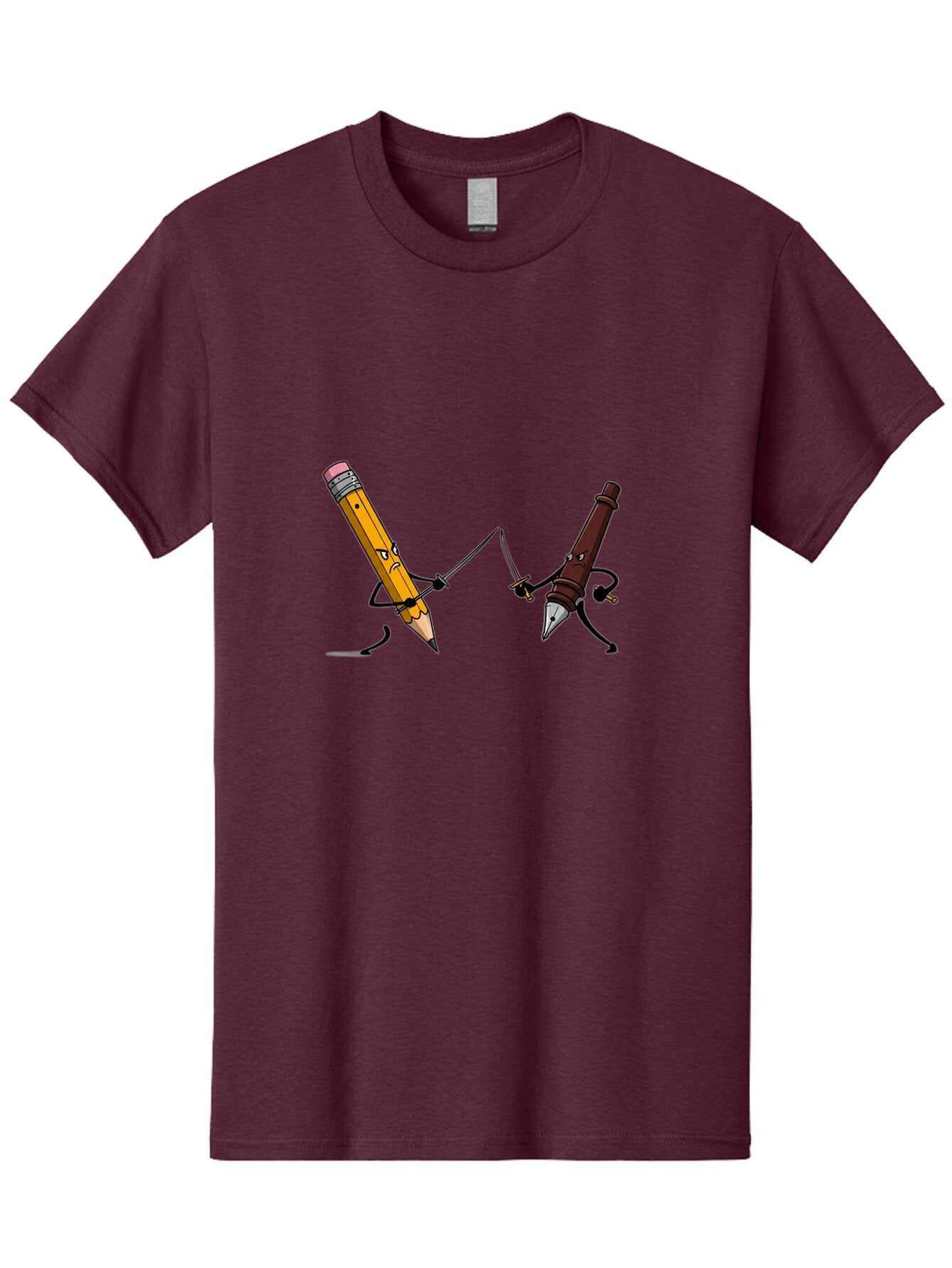 Pencil-Vs-Pen Men'S Graphic Tee, 100% Cotton, Comfortable Casual Summer Wear, Machine Washable, Vintage Camera, Old Camera, Antique Camera, Black Camera, Classic Photography, Photography Equipment, Nostalgic Device, Film Camera, Camera Art Bar253 13