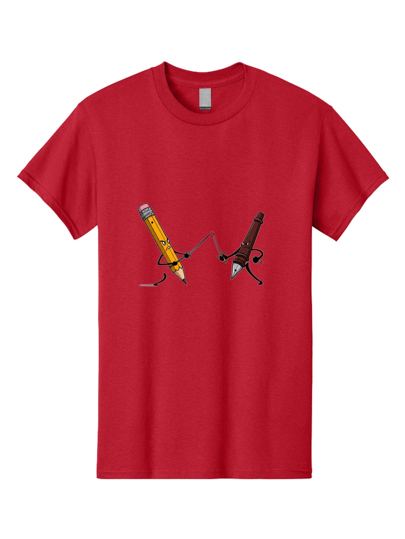 Pencil-Vs-Pen Men'S Graphic Tee, 100% Cotton, Comfortable Casual Summer Wear, Machine Washable, Vintage Camera, Old Camera, Antique Camera, Black Camera, Classic Photography, Photography Equipment, Nostalgic Device, Film Camera, Camera Art Bar253