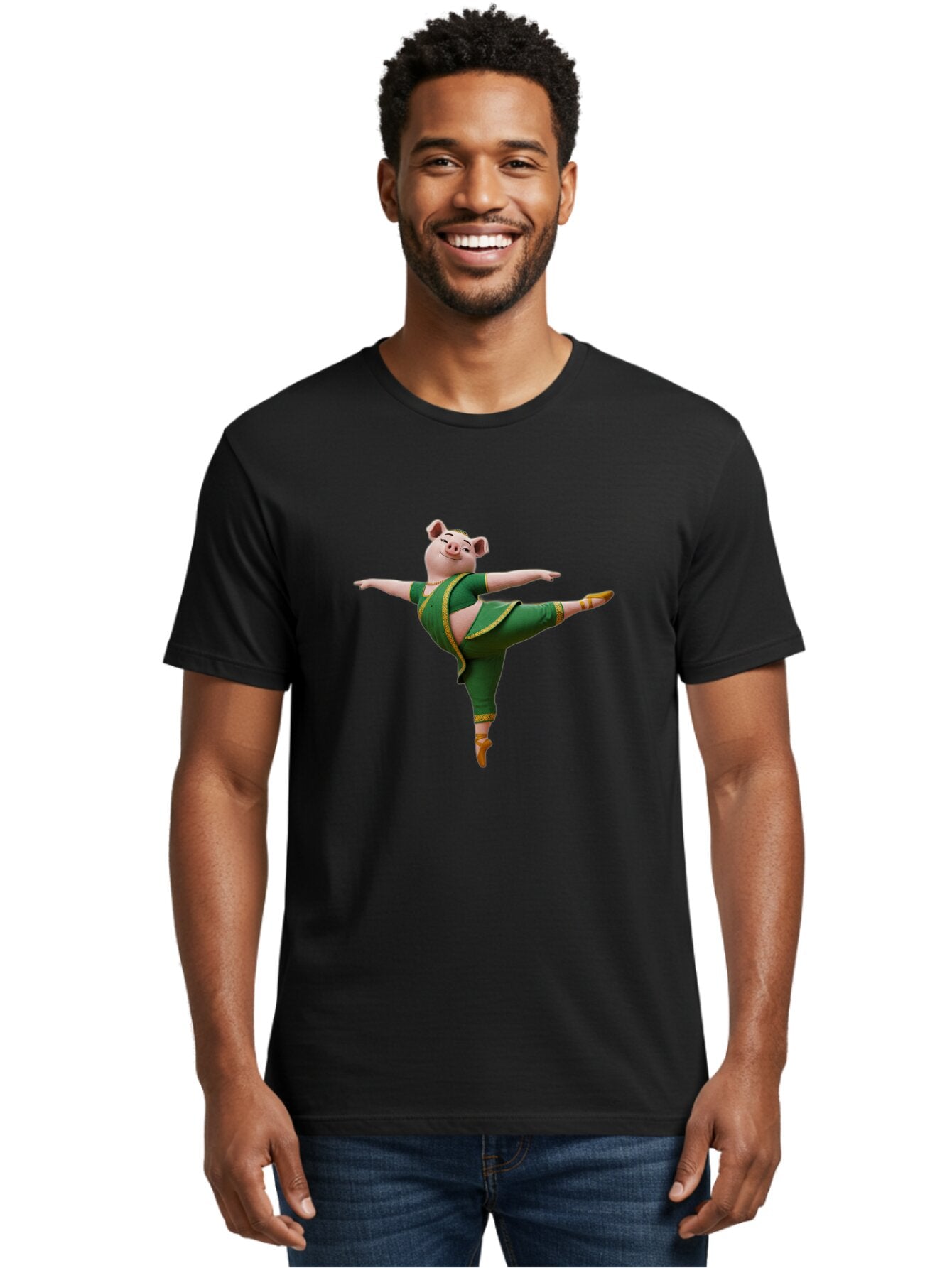 Pig-Ballet-Dancer Men'S Graphic Tee, 100% Cotton, Comfortable Casual Summer Wear, Machine Washable, Vintage Camera, Old Camera, Antique Camera, Black Camera, Classic Photography, Photography Equipment, Nostalgic Device, Film Camera, Camera Art Bar257 27