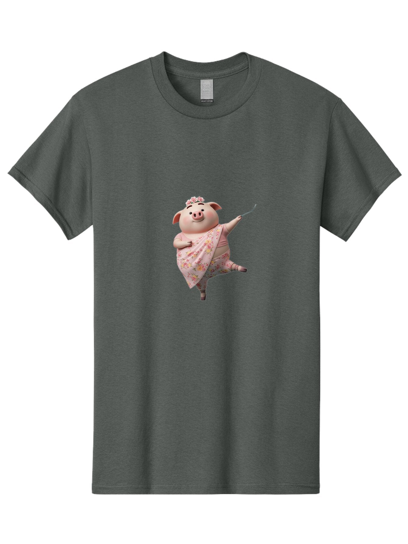 Pig-In-Floral-Outfit Men'S Graphic Tee, 100% Cotton, Comfortable Casual Summer Wear, Machine Washable, Vintage Camera, Old Camera, Antique Camera, Black Camera, Classic Photography, Photography Equipment, Nostalgic Device, Film Camera, Bar259 7