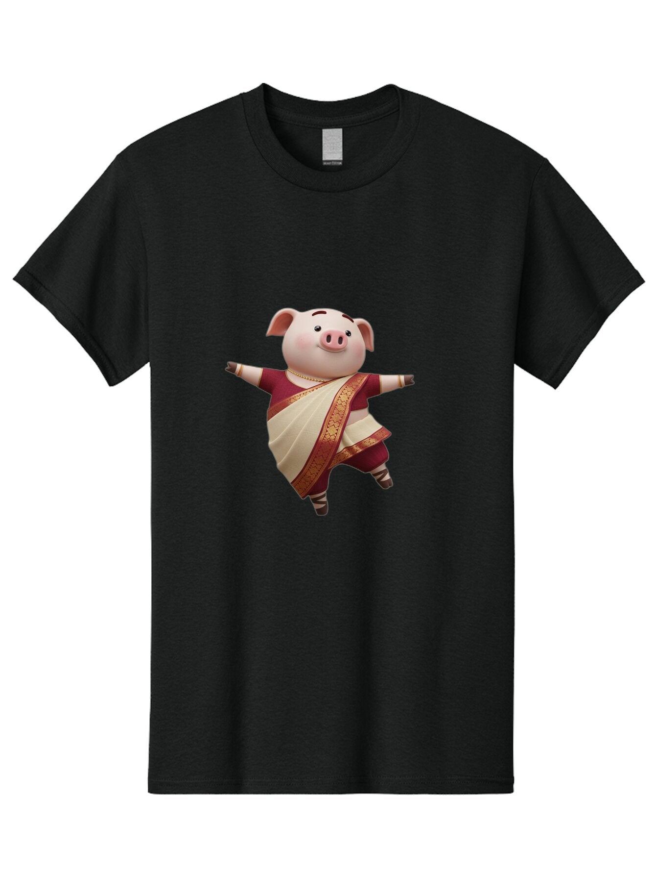 Pig-In-Saree-2 Men'S Graphic Tee, 100% Cotton, Comfortable Casual Summer Wear, Machine Washable, Vintage Camera, Old Camera, Antique Camera, Black Camera, Classic Photography, Photography Equipment, Nostalgic Device, Film Camera, Camera Art Bar261 10