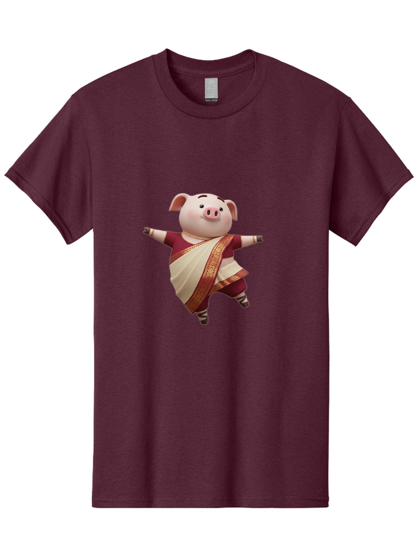 Pig-In-Saree-2 Men'S Graphic Tee, 100% Cotton, Comfortable Casual Summer Wear, Machine Washable, Vintage Camera, Old Camera, Antique Camera, Black Camera, Classic Photography, Photography Equipment, Nostalgic Device, Film Camera, Camera Art Bar261 1