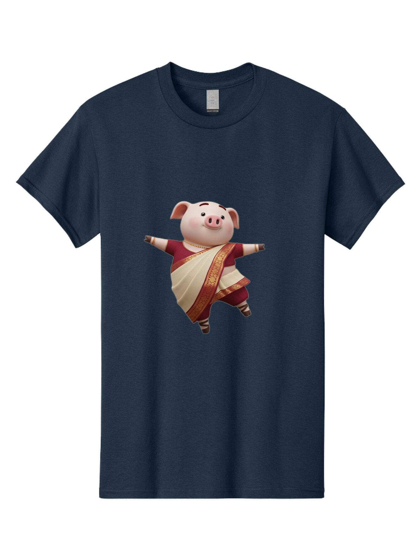 Pig-In-Saree-2 Men'S Graphic Tee, 100% Cotton, Comfortable Casual Summer Wear, Machine Washable, Vintage Camera, Old Camera, Antique Camera, Black Camera, Classic Photography, Photography Equipment, Nostalgic Device, Film Camera, Camera Art Bar261 8