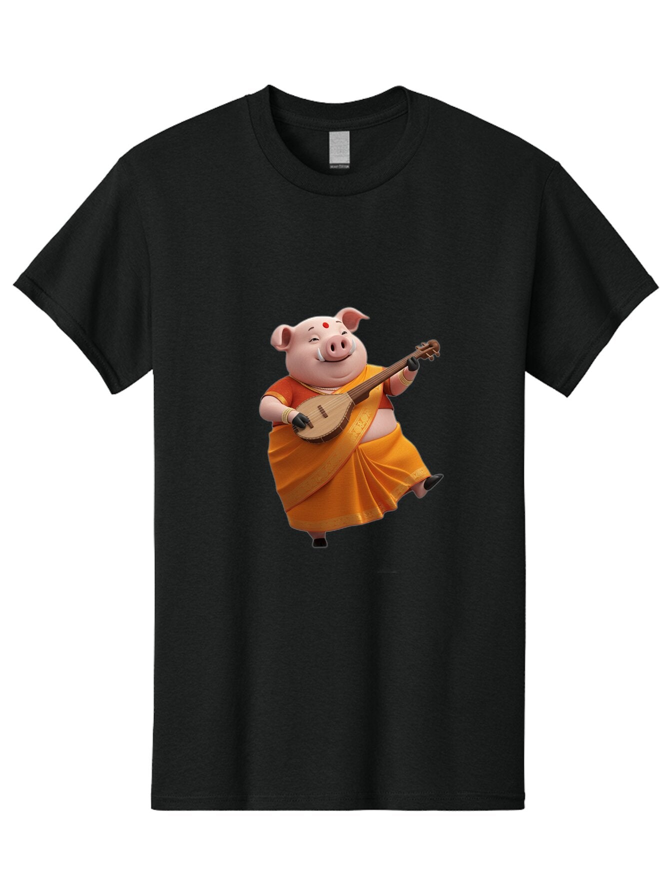 Pig-Playing-Lute Men'S Graphic Tee, 100% Cotton, Comfortable Casual Summer Wear, Machine Washable, Vintage Camera, Old Camera, Antique Camera, Black Camera, Classic Photography, Photography Equipment, Nostalgic Device, Film Camera, Camera Art Bar264 6