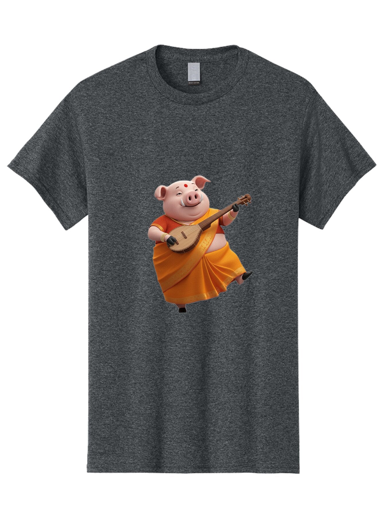 Pig-Playing-Lute Men'S Graphic Tee, 100% Cotton, Comfortable Casual Summer Wear, Machine Washable, Vintage Camera, Old Camera, Antique Camera, Black Camera, Classic Photography, Photography Equipment, Nostalgic Device, Film Camera, Camera Art Bar264 3