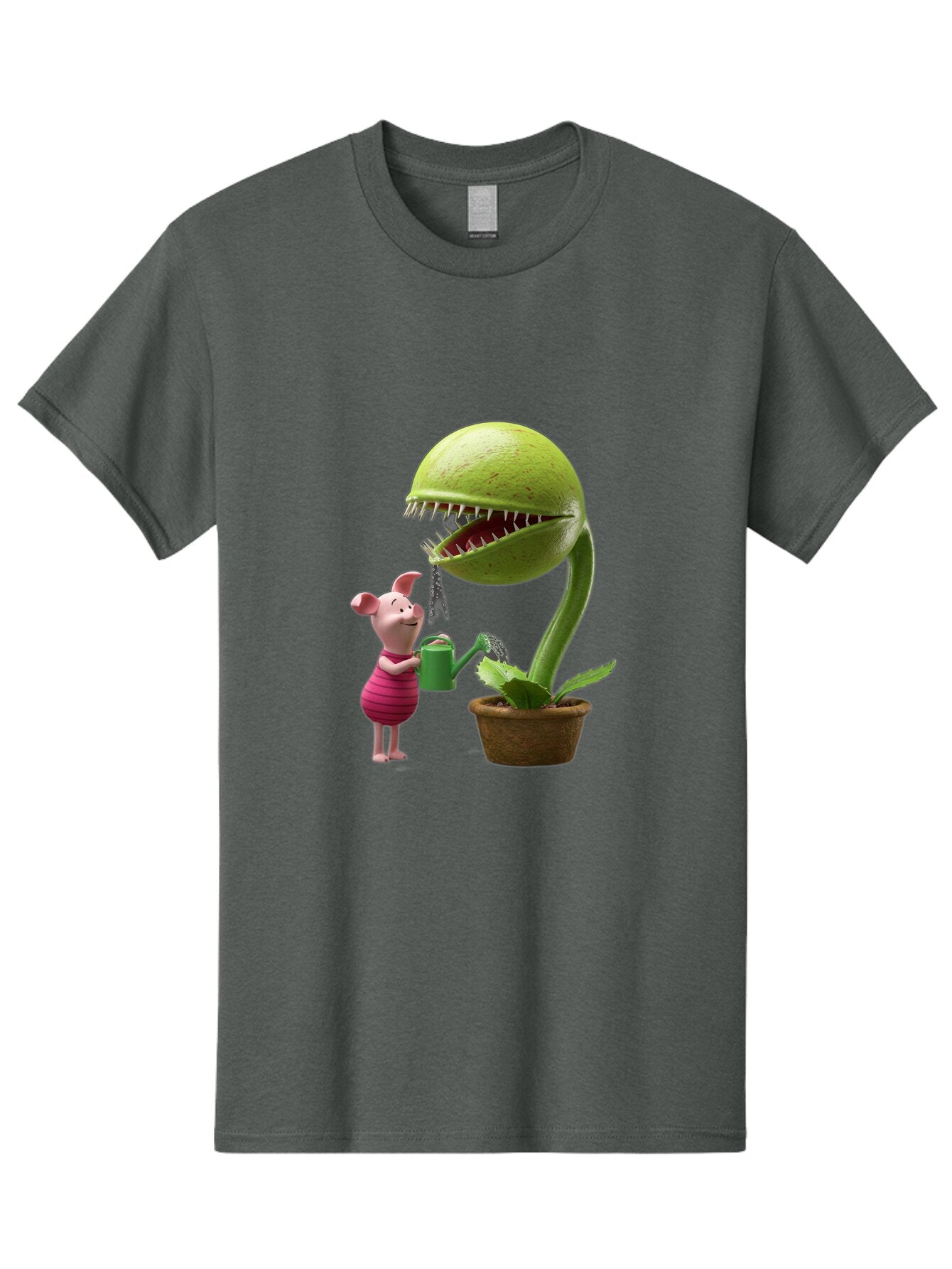 Pig-Watering-Venus-Flytrap Men'S Graphic Tee, 100% Cotton, Comfortable Casual Summer Wear, Machine Washable, Vintage Camera, Old Camera, Antique Camera, Black Camera, Classic Photography, Photography Equipment, Nostalgic Device, Film Camera, Bar266 12