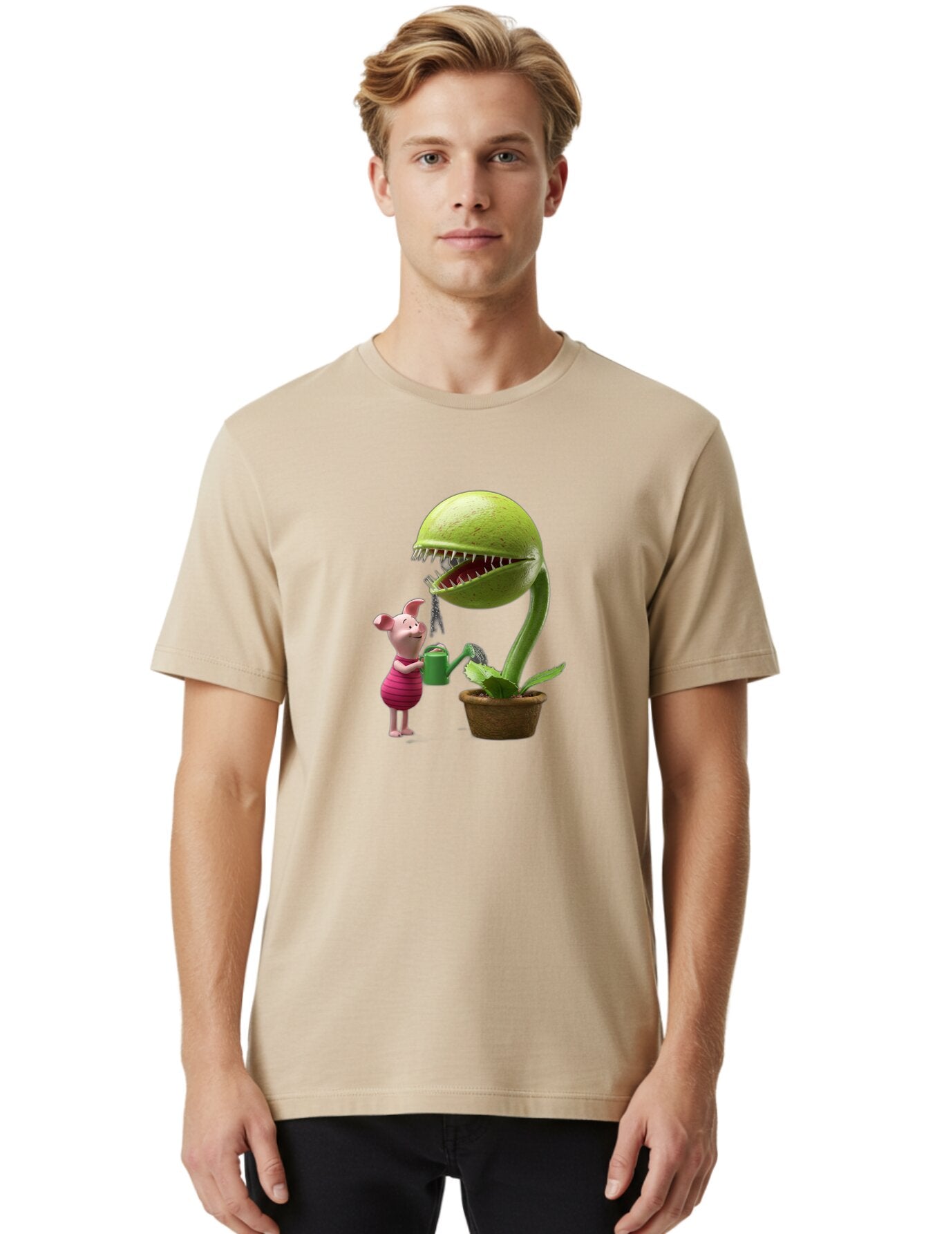 Pig-Watering-Venus-Flytrap Men'S Graphic Tee, 100% Cotton, Comfortable Casual Summer Wear, Machine Washable, Vintage Camera, Old Camera, Antique Camera, Black Camera, Classic Photography, Photography Equipment, Nostalgic Device, Film Camera, Bar266 18