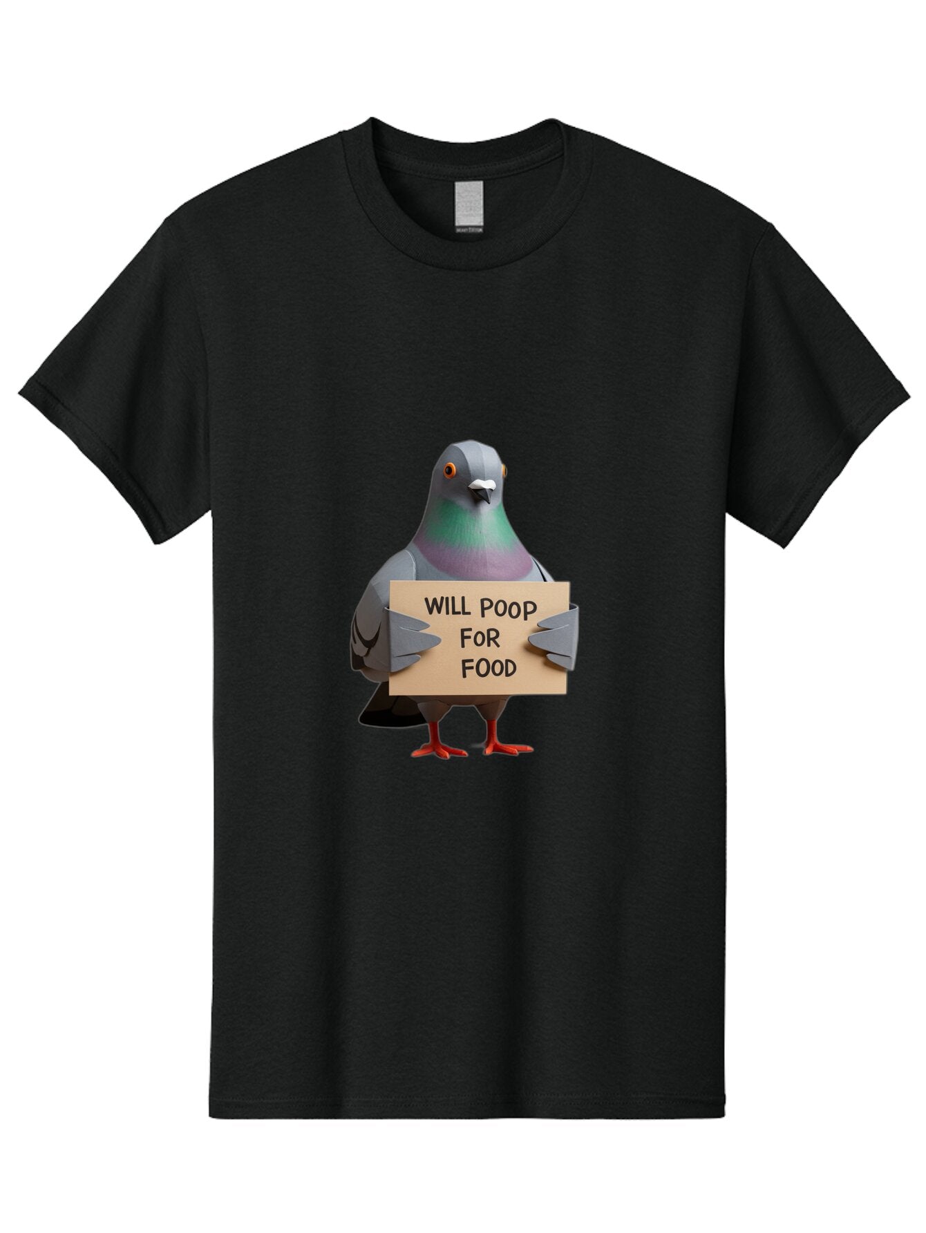 Pigeon-Holding-Will-Poop-For-Food-Sign Men'S Graphic Tee, 100% Cotton, Comfortable Casual Summer Wear, Machine Washable, Vintage Camera, Old Camera, Antique Camera, Black Camera, Classic Photography, Photography Equipment, Nostalgic Device, Bar267 10