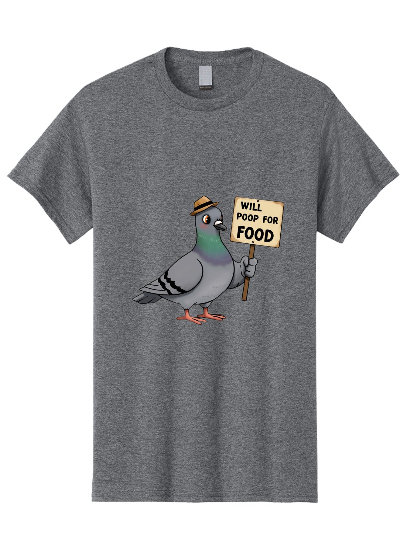 Pigeon-Will-Poop-For-Food-2 Men'S Graphic Tee, 100% Cotton, Comfortable Casual Summer Wear, Machine Washable, Vintage Camera, Old Camera, Antique Camera, Black Camera, Classic Photography, Photography Equipment, Nostalgic Device, Film Camera, Bar269 5