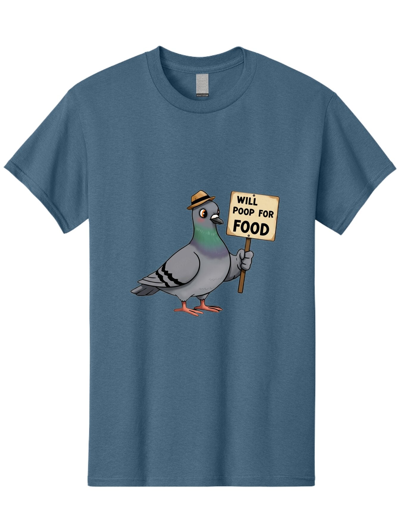 Pigeon-Will-Poop-For-Food-2 Men'S Graphic Tee, 100% Cotton, Comfortable Casual Summer Wear, Machine Washable, Vintage Camera, Old Camera, Antique Camera, Black Camera, Classic Photography, Photography Equipment, Nostalgic Device, Film Camera, Bar269 11