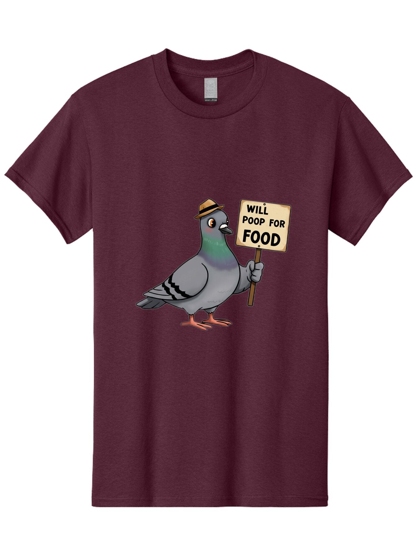 Pigeon-Will-Poop-For-Food-2 Men'S Graphic Tee, 100% Cotton, Comfortable Casual Summer Wear, Machine Washable, Vintage Camera, Old Camera, Antique Camera, Black Camera, Classic Photography, Photography Equipment, Nostalgic Device, Film Camera, Bar269 7
