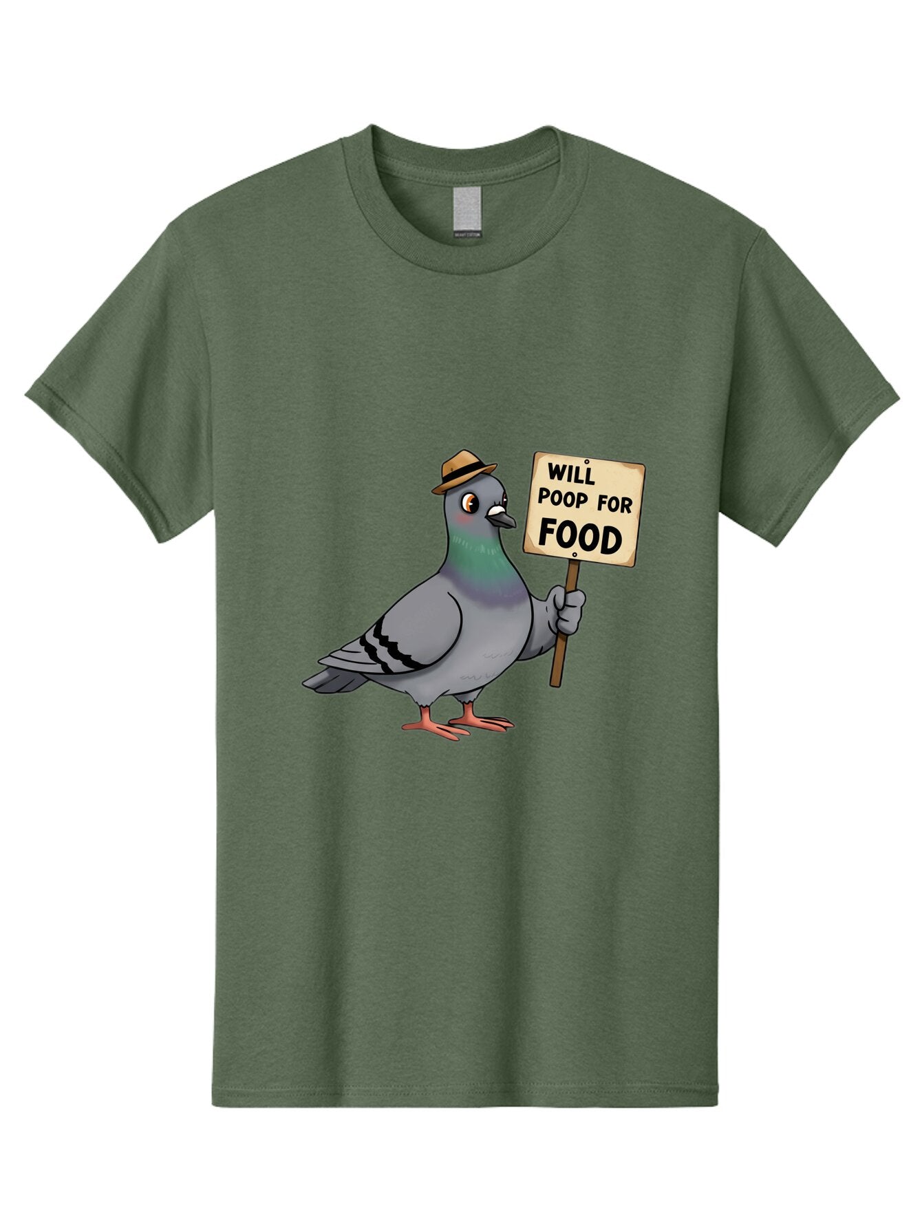 Pigeon-Will-Poop-For-Food-2 Men'S Graphic Tee, 100% Cotton, Comfortable Casual Summer Wear, Machine Washable, Vintage Camera, Old Camera, Antique Camera, Black Camera, Classic Photography, Photography Equipment, Nostalgic Device, Film Camera, Bar269 1