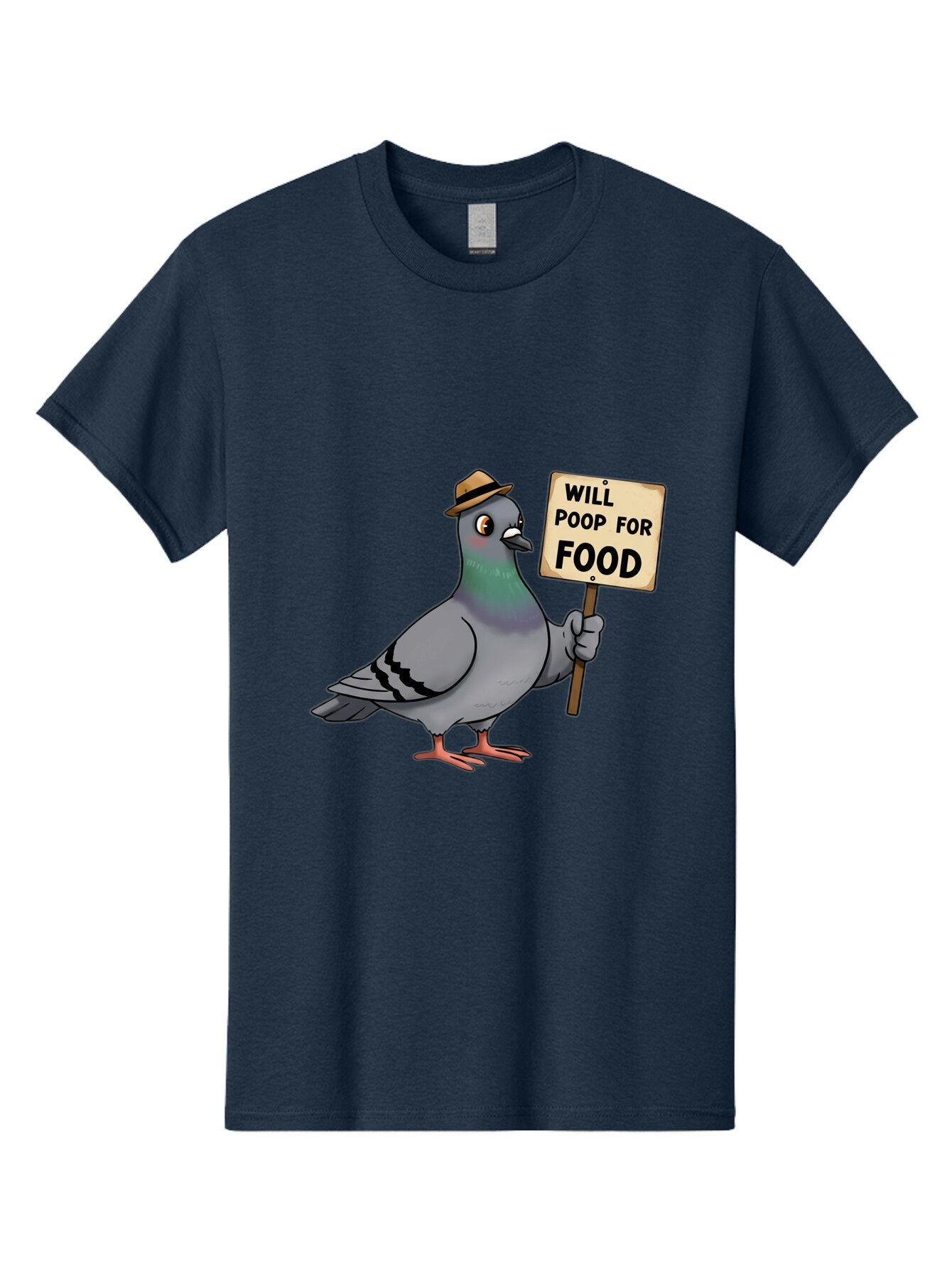 Pigeon-Will-Poop-For-Food-2 Men'S Graphic Tee, 100% Cotton, Comfortable Casual Summer Wear, Machine Washable, Vintage Camera, Old Camera, Antique Camera, Black Camera, Classic Photography, Photography Equipment, Nostalgic Device, Film Camera, Bar269 10