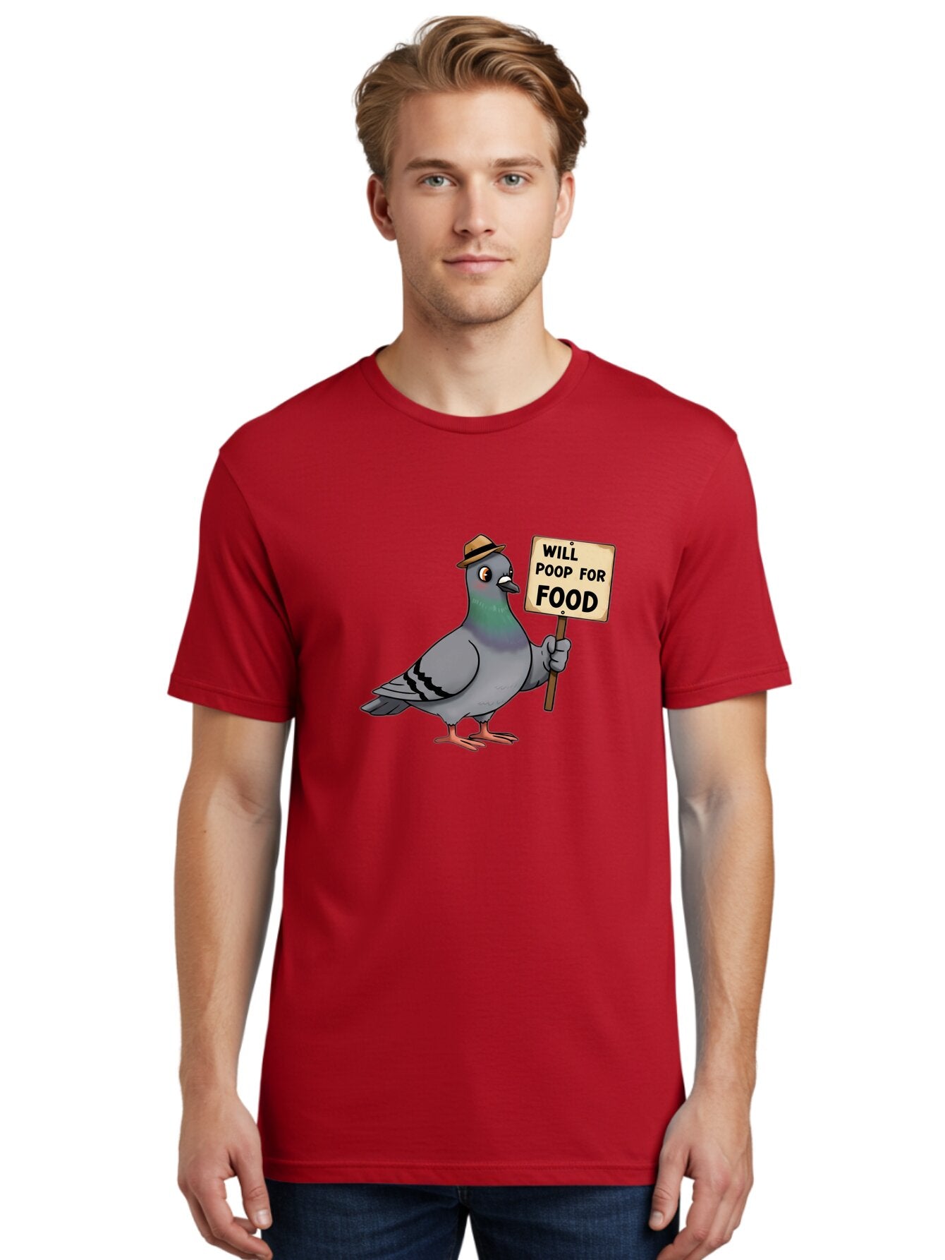 Pigeon-Will-Poop-For-Food-2 Men'S Graphic Tee, 100% Cotton, Comfortable Casual Summer Wear, Machine Washable, Vintage Camera, Old Camera, Antique Camera, Black Camera, Classic Photography, Photography Equipment, Nostalgic Device, Film Camera, Bar269 24