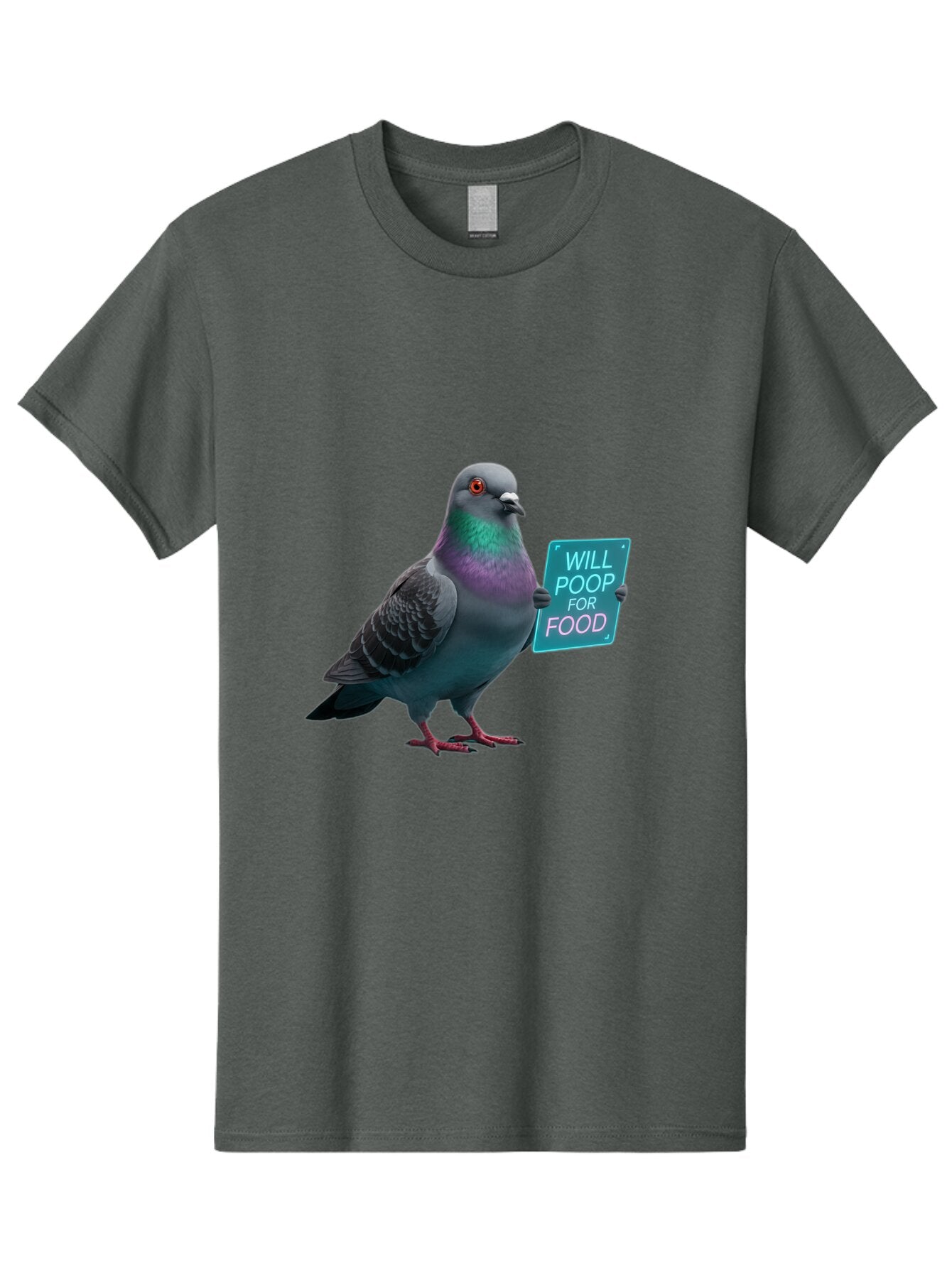 Pigeon-Will-Poop-For-Food-3 Men'S Graphic Tee, 100% Cotton, Comfortable Casual Summer Wear, Machine Washable, Vintage Camera, Old Camera, Antique Camera, Black Camera, Classic Photography, Photography Equipment, Nostalgic Device, Film Camera, Bar270 4