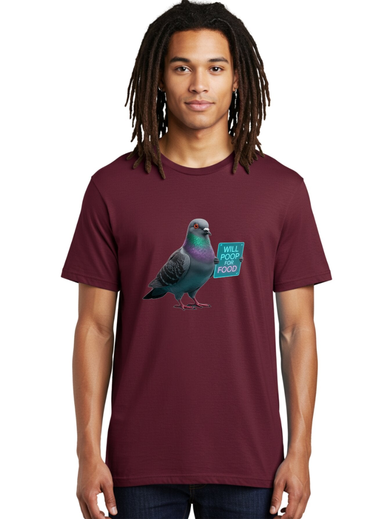 Pigeon-Will-Poop-For-Food-3 Men'S Graphic Tee, 100% Cotton, Comfortable Casual Summer Wear, Machine Washable, Vintage Camera, Old Camera, Antique Camera, Black Camera, Classic Photography, Photography Equipment, Nostalgic Device, Film Camera, Bar270 26