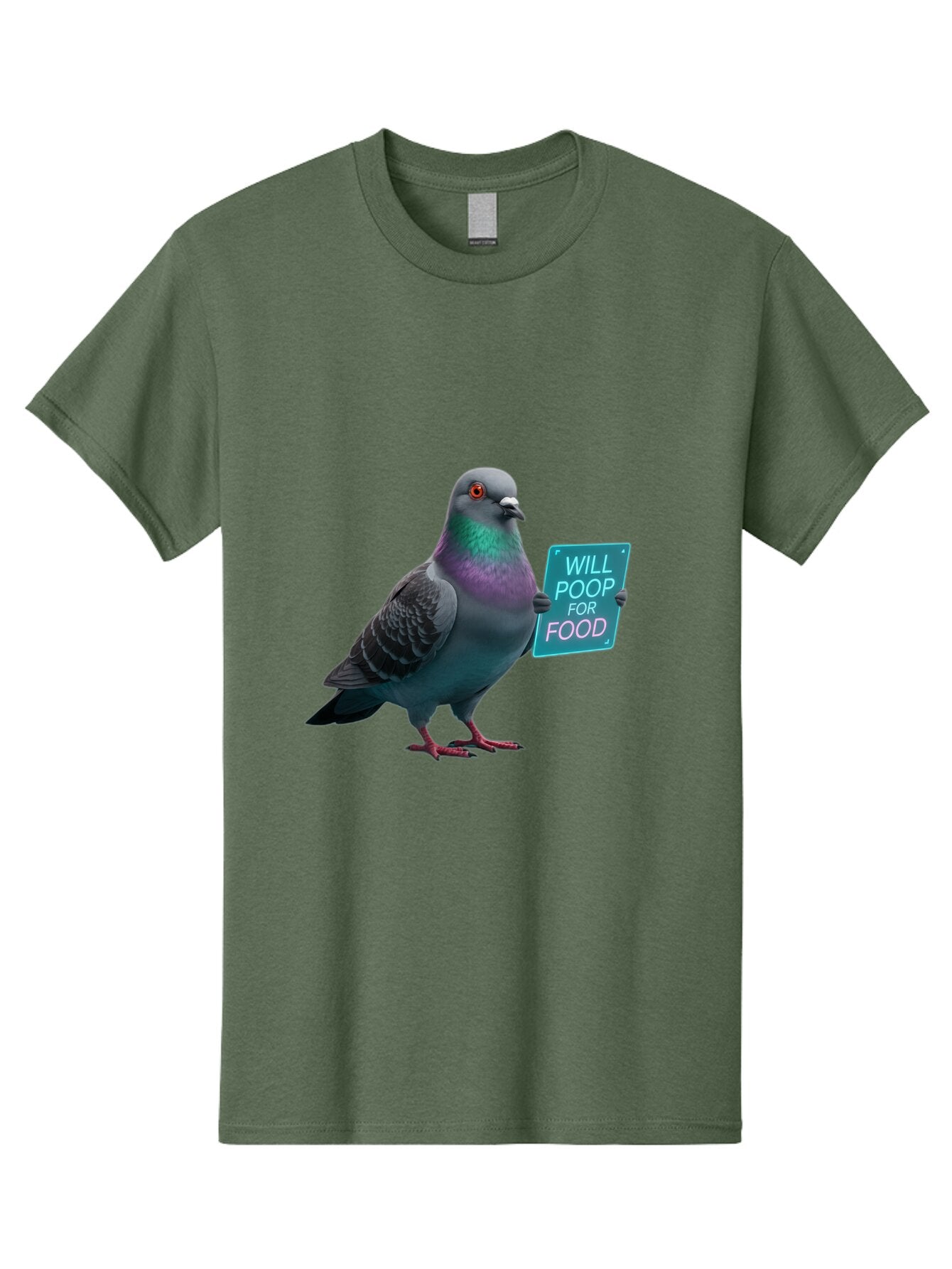 Pigeon-Will-Poop-For-Food-3 Men'S Graphic Tee, 100% Cotton, Comfortable Casual Summer Wear, Machine Washable, Vintage Camera, Old Camera, Antique Camera, Black Camera, Classic Photography, Photography Equipment, Nostalgic Device, Film Camera, Bar270 1