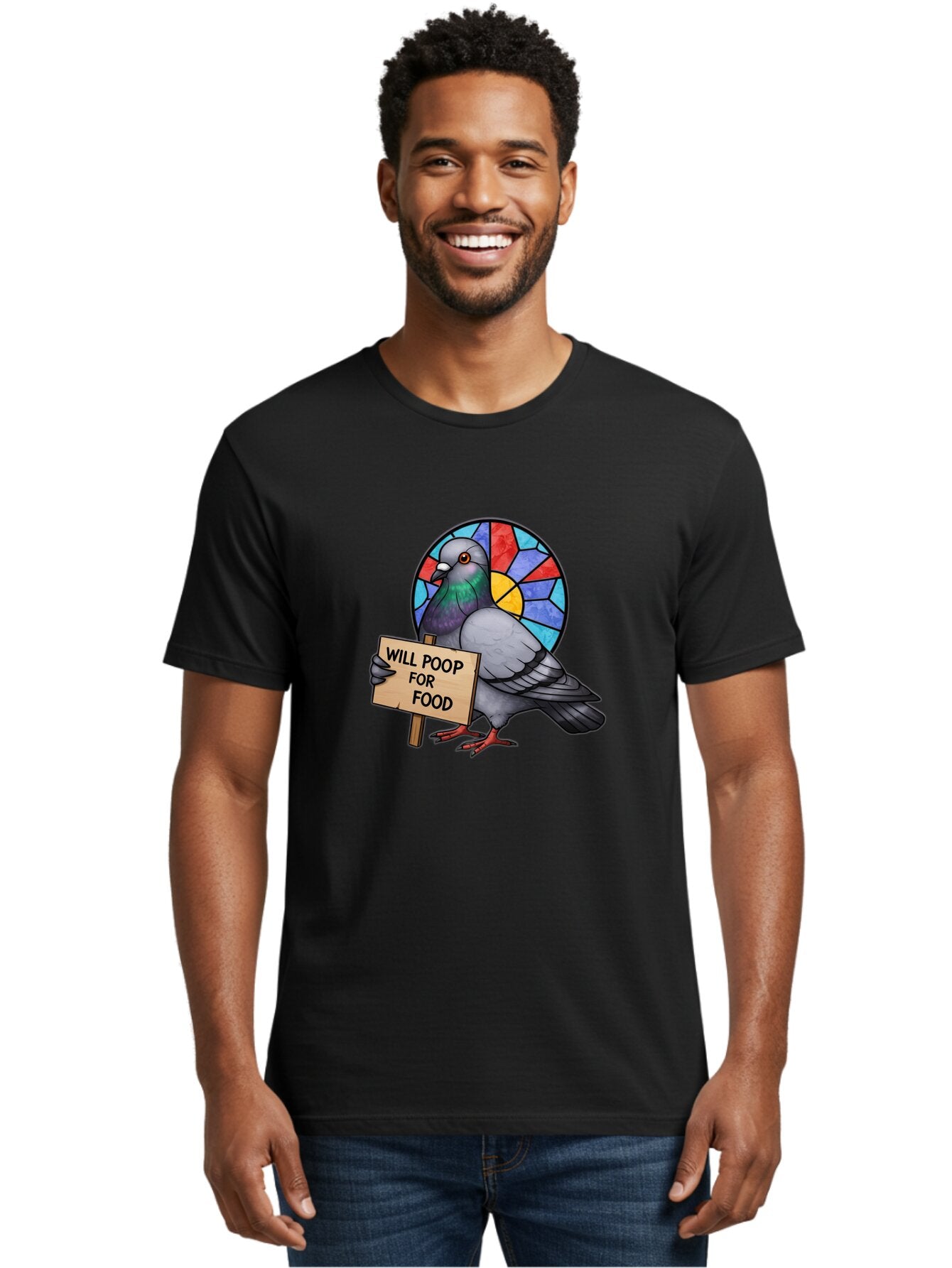 Pigeon-Will-Poop-For-Food-4 Men'S Graphic Tee, 100% Cotton, Comfortable Casual Summer Wear, Machine Washable, Vintage Camera, Old Camera, Antique Camera, Black Camera, Classic Photography, Photography Equipment, Nostalgic Device, Film Camera, Bar271 20