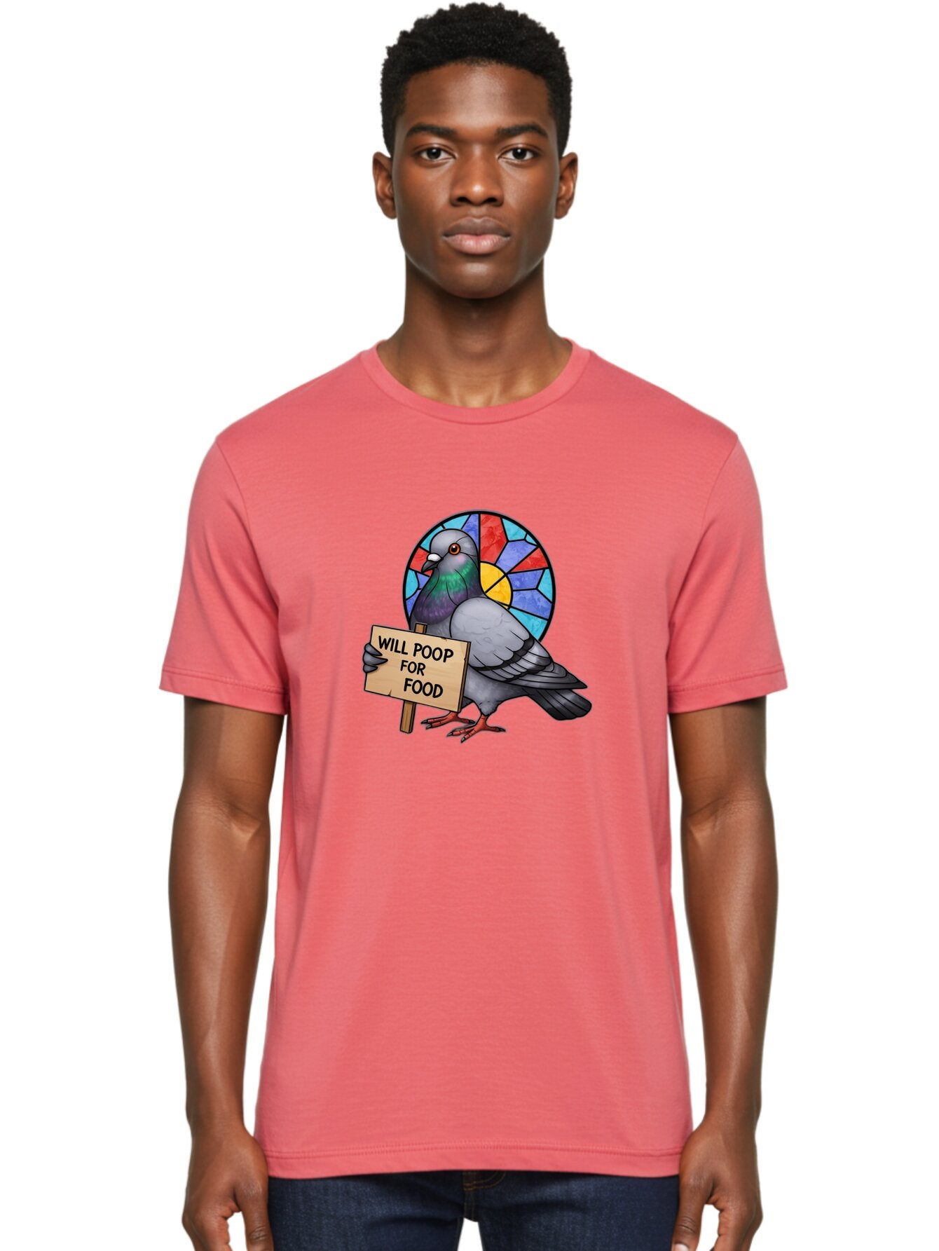 Pigeon-Will-Poop-For-Food-4 Men'S Graphic Tee, 100% Cotton, Comfortable Casual Summer Wear, Machine Washable, Vintage Camera, Old Camera, Antique Camera, Black Camera, Classic Photography, Photography Equipment, Nostalgic Device, Film Camera, Bar271 21