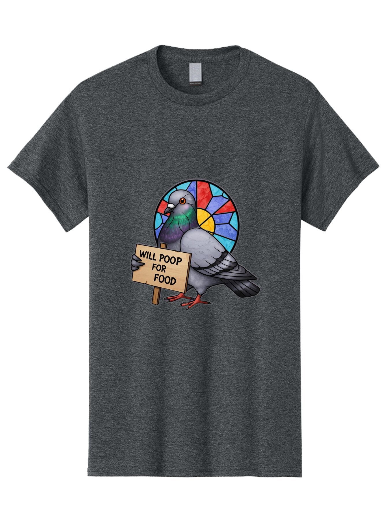 Pigeon-Will-Poop-For-Food-4 Men'S Graphic Tee, 100% Cotton, Comfortable Casual Summer Wear, Machine Washable, Vintage Camera, Old Camera, Antique Camera, Black Camera, Classic Photography, Photography Equipment, Nostalgic Device, Film Camera, Bar271 8