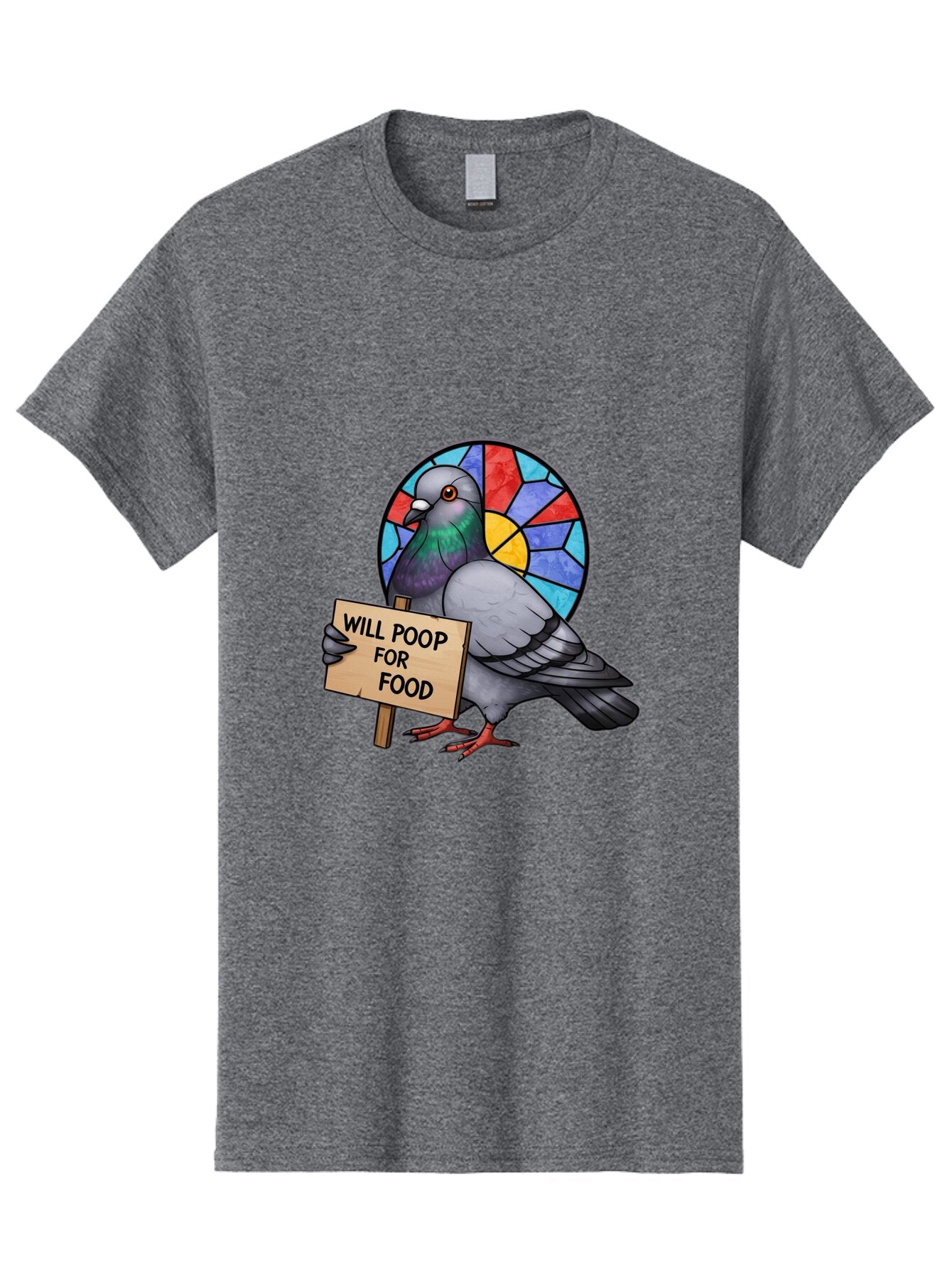 Pigeon-Will-Poop-For-Food-4 Men'S Graphic Tee, 100% Cotton, Comfortable Casual Summer Wear, Machine Washable, Vintage Camera, Old Camera, Antique Camera, Black Camera, Classic Photography, Photography Equipment, Nostalgic Device, Film Camera, Bar271 9