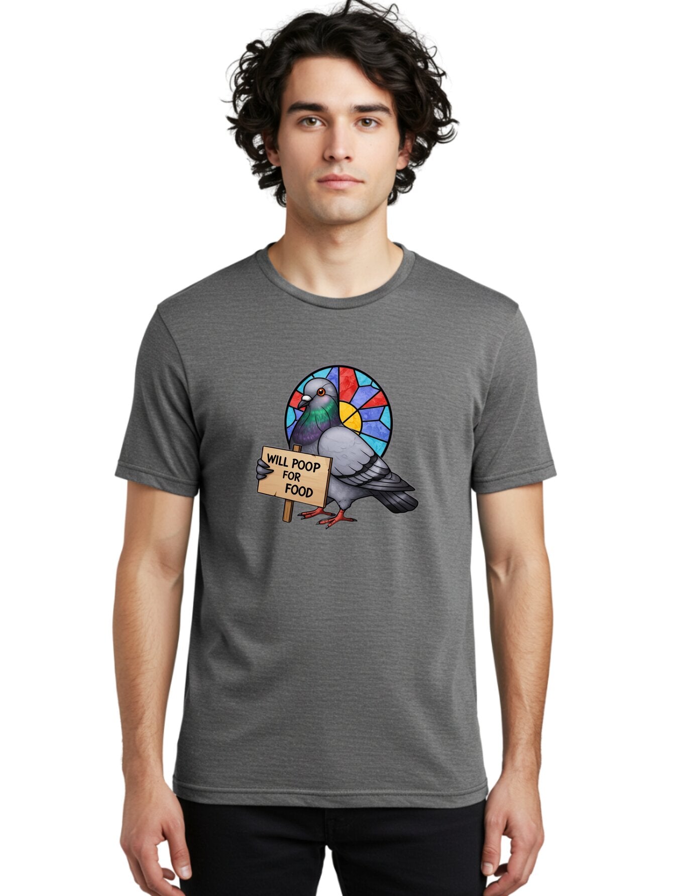 Pigeon-Will-Poop-For-Food-4 Men'S Graphic Tee, 100% Cotton, Comfortable Casual Summer Wear, Machine Washable, Vintage Camera, Old Camera, Antique Camera, Black Camera, Classic Photography, Photography Equipment, Nostalgic Device, Film Camera, Bar271 26